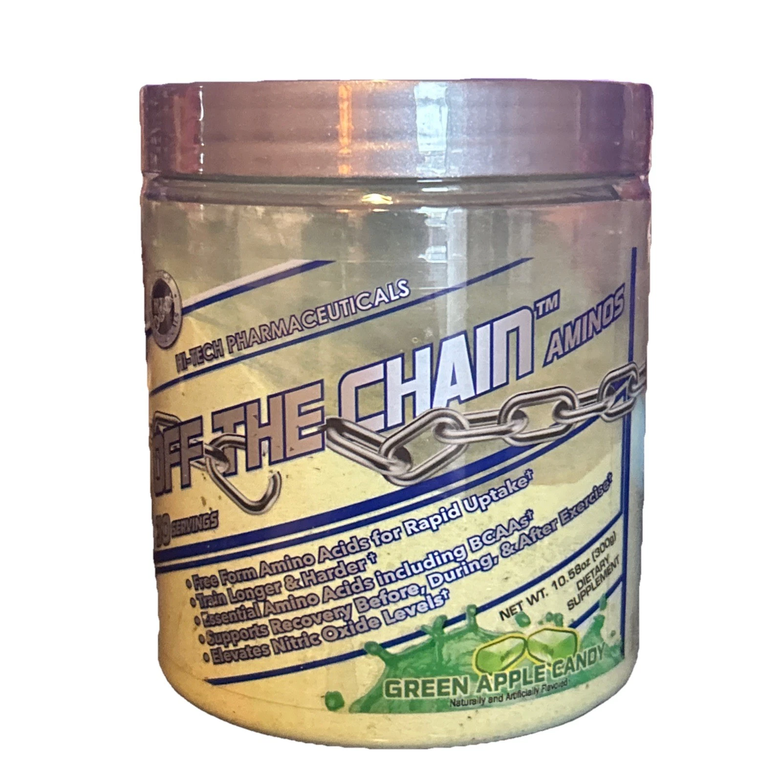 • Hi-Tech Pharmaceuticals Off The Chain Aminos - Green Apple candy (30 Servings)