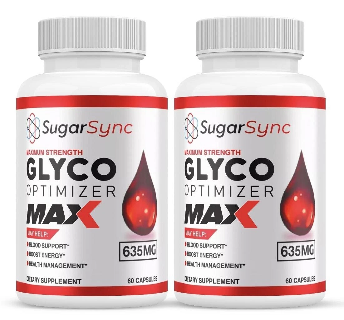 Sugar Sync Glyco Capsules, SugarSync Optimizer Max Strength Supplement (2 Pack)