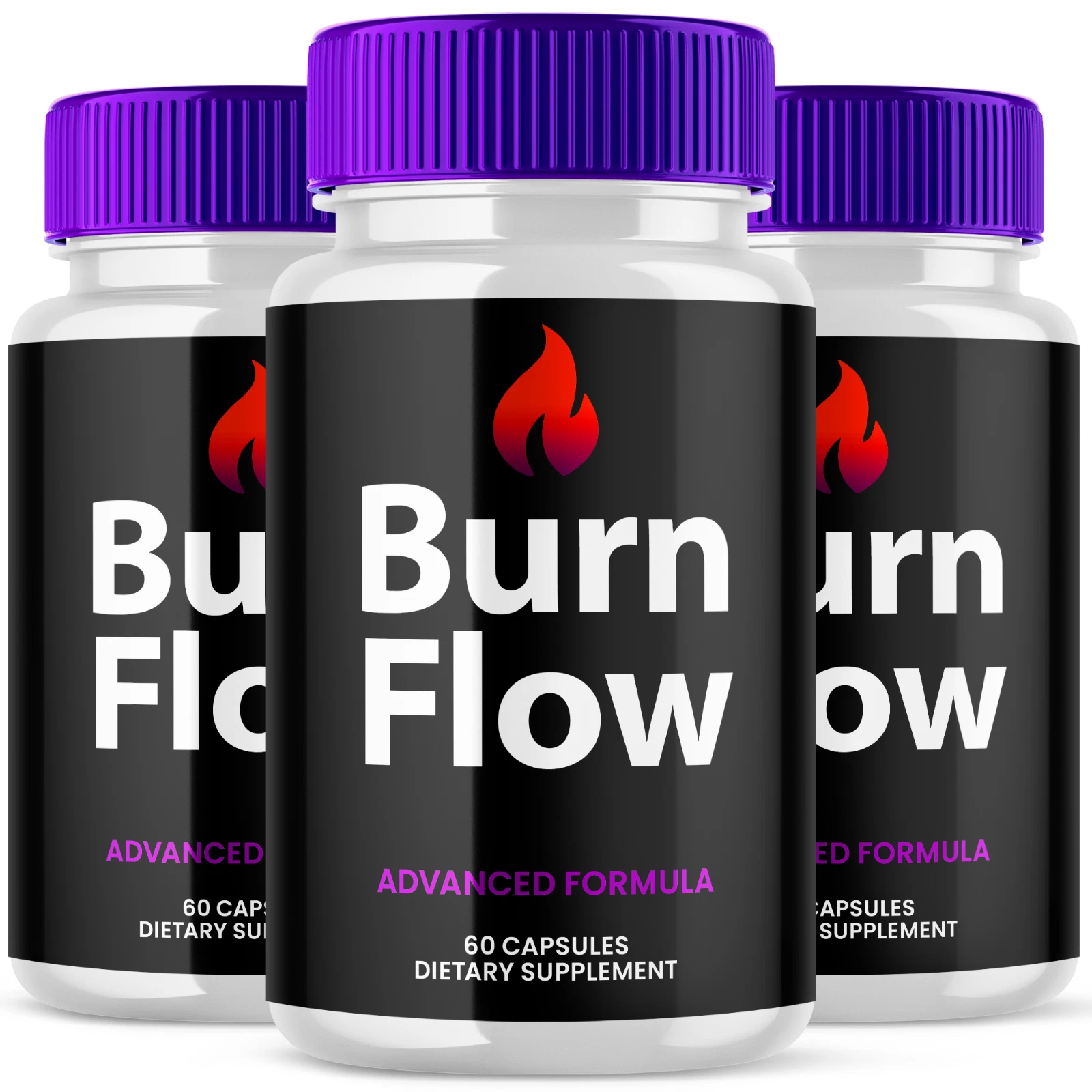 Burn Flow Advanced Formula Natural Energy & Fitness Support Vitamin 180 Capsules