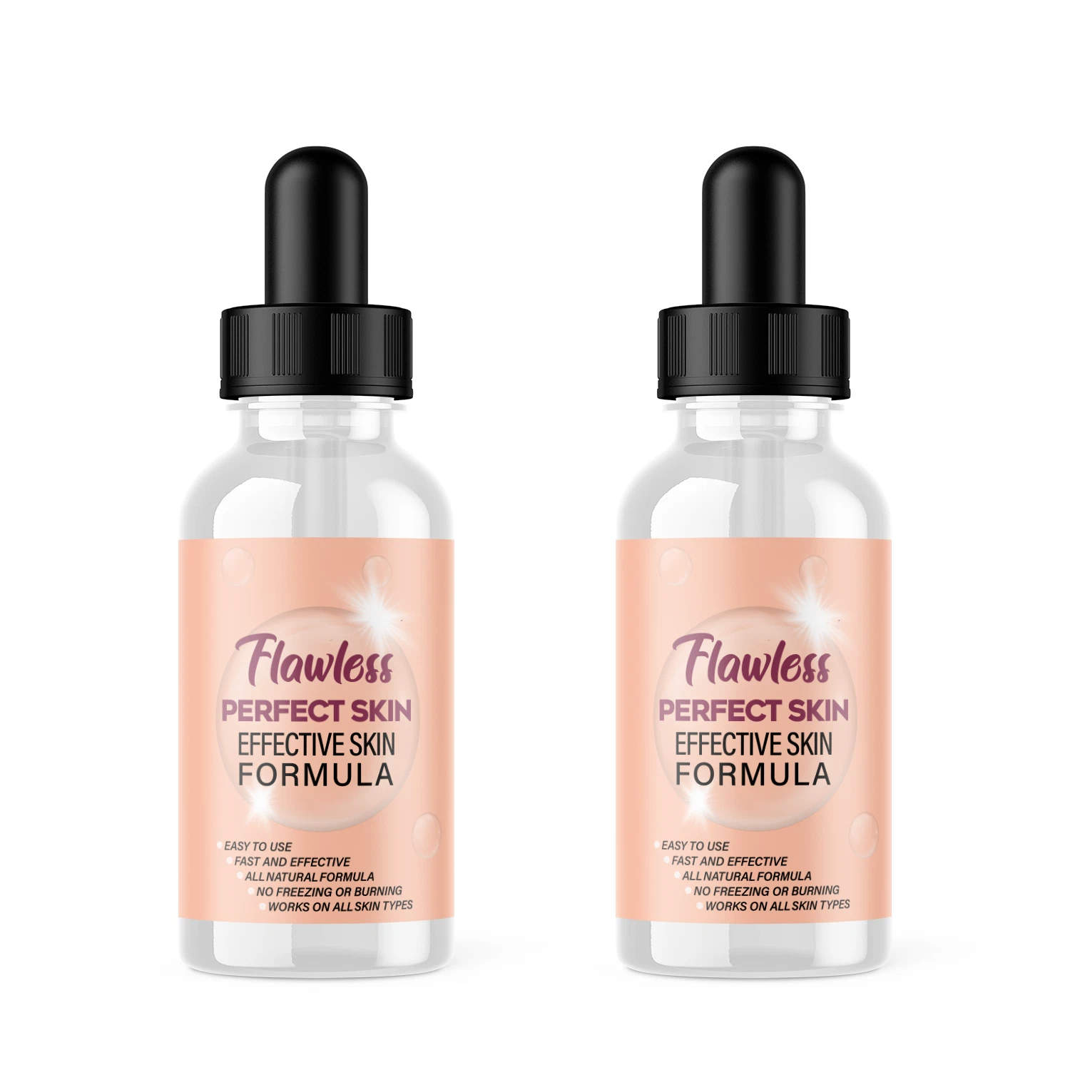 2 Pack - Flawless Perfect Skin Drops - Supports Healthy Skin, Moisturizing Serum