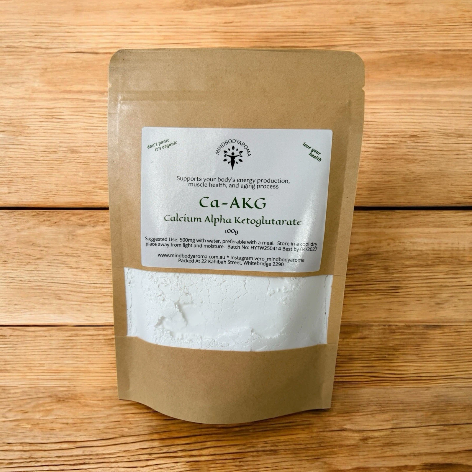 CA-AKG Powder - Calcium Alpha Ketoglutarate 100g