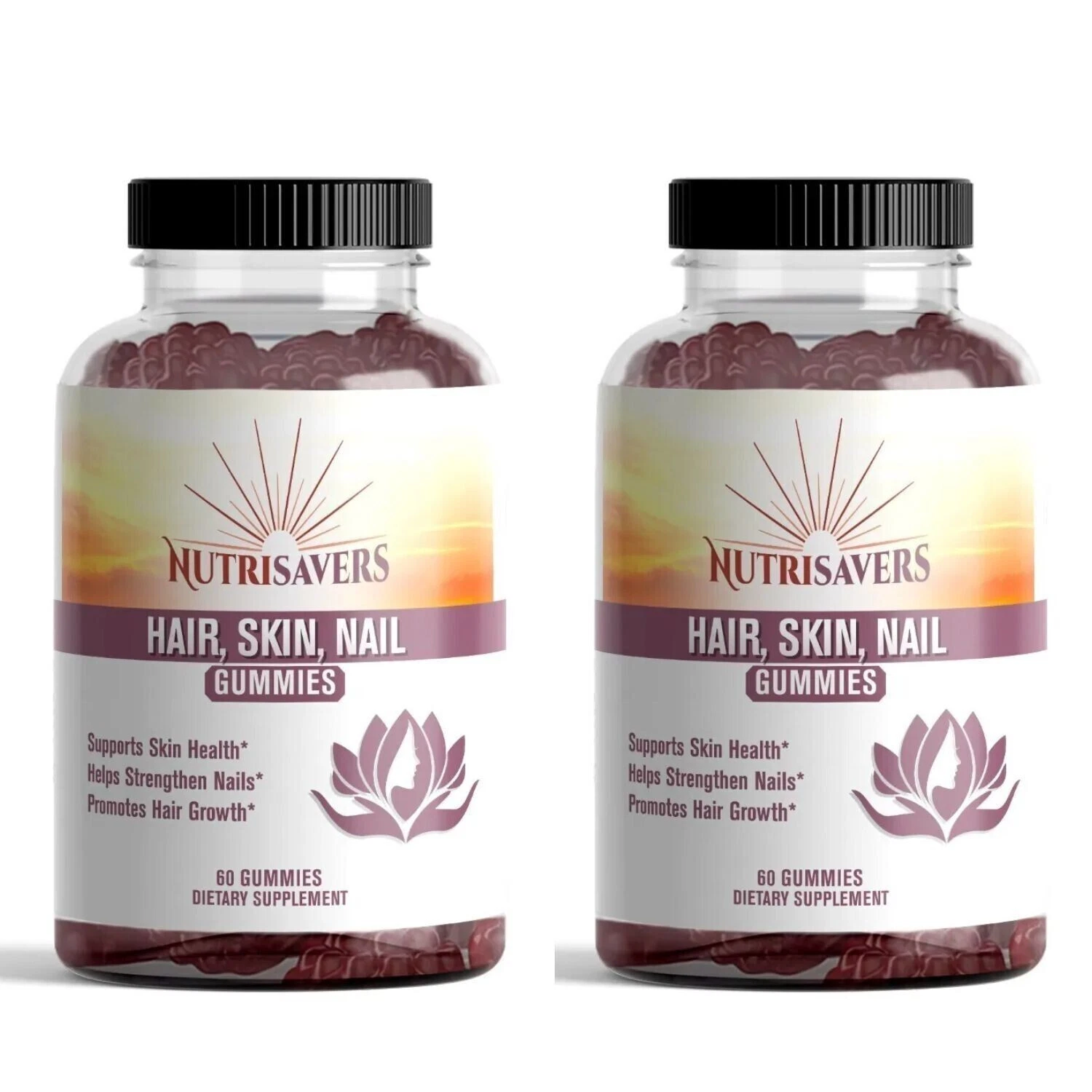 Hair, Skin & Nails Gummy, Vitamins with Biotin, Dietary Supplement - 120 Gummies