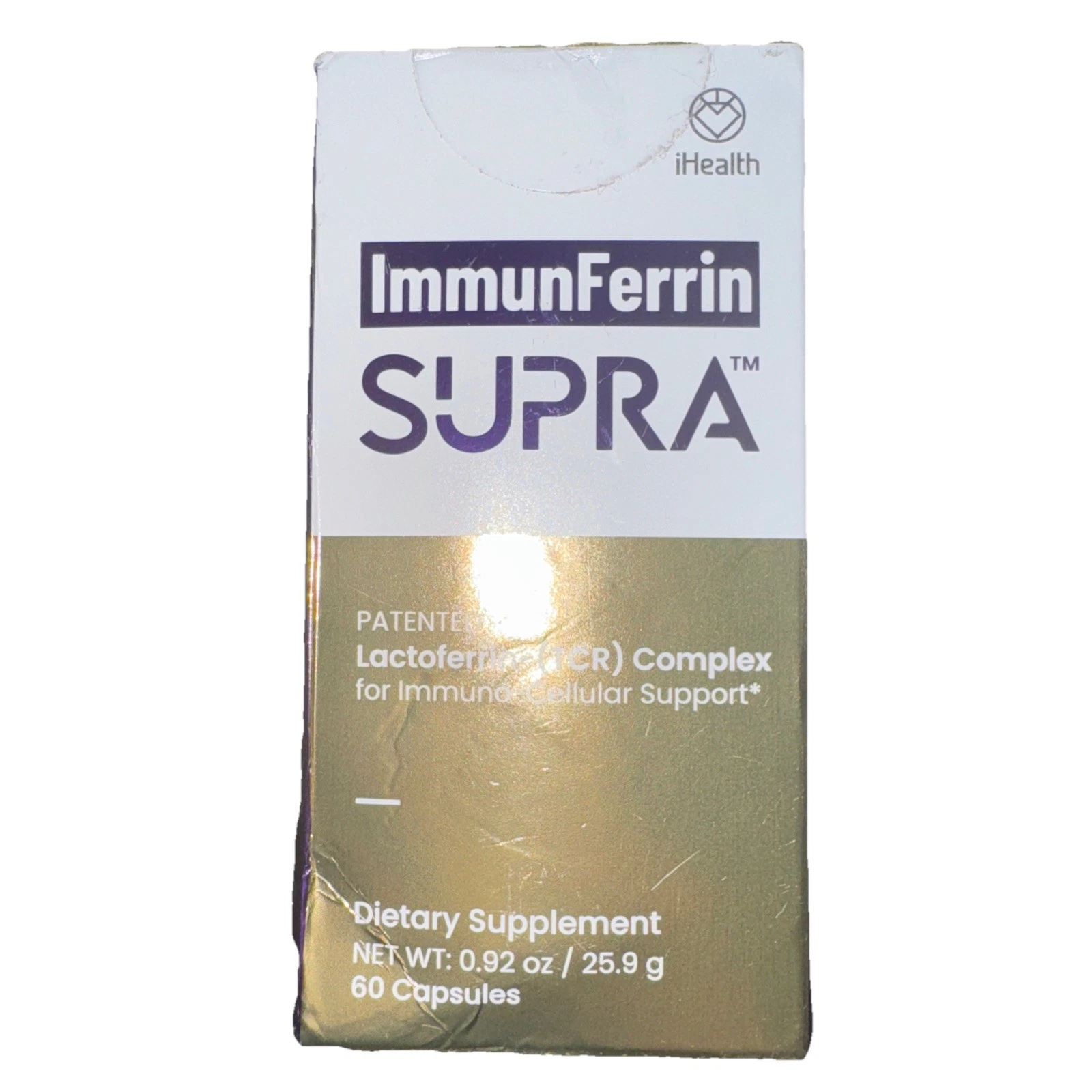 New Sealed iHealth ImmunFerrin SUPRA 60 Capsules Exp 10/25