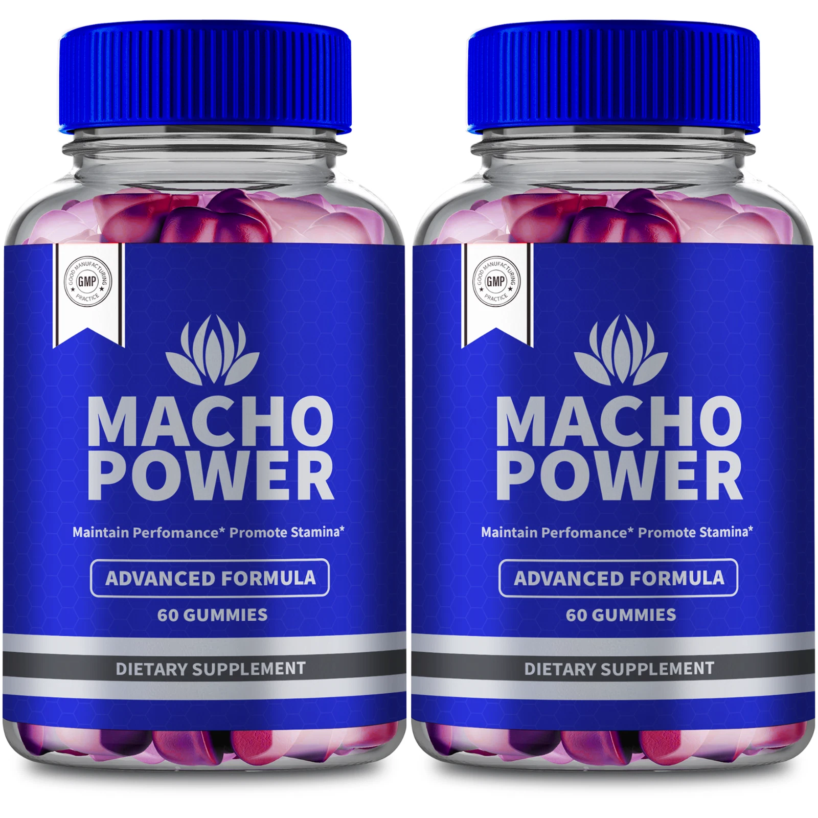 (2 Pack) Macho Power For Men, Macho Power Gummies, MachoPower Male Performance