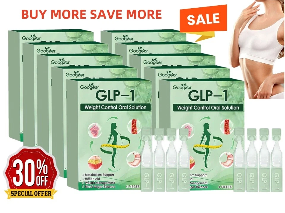 GPL-1 Weight Loss Oral Solution-Natural Metabolism Support Detox Aid 4pcs/Box✅✅✅
