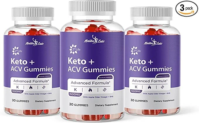 2nd Life Keto ACV Gummies Weight Loss-1500mg Advanced Ketogenic Formula (3 Pack)