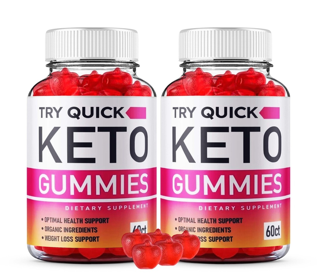 Try Quick Keto ACV Chew Gummies Health Support Supplement (120 Gummies) 2-Pack