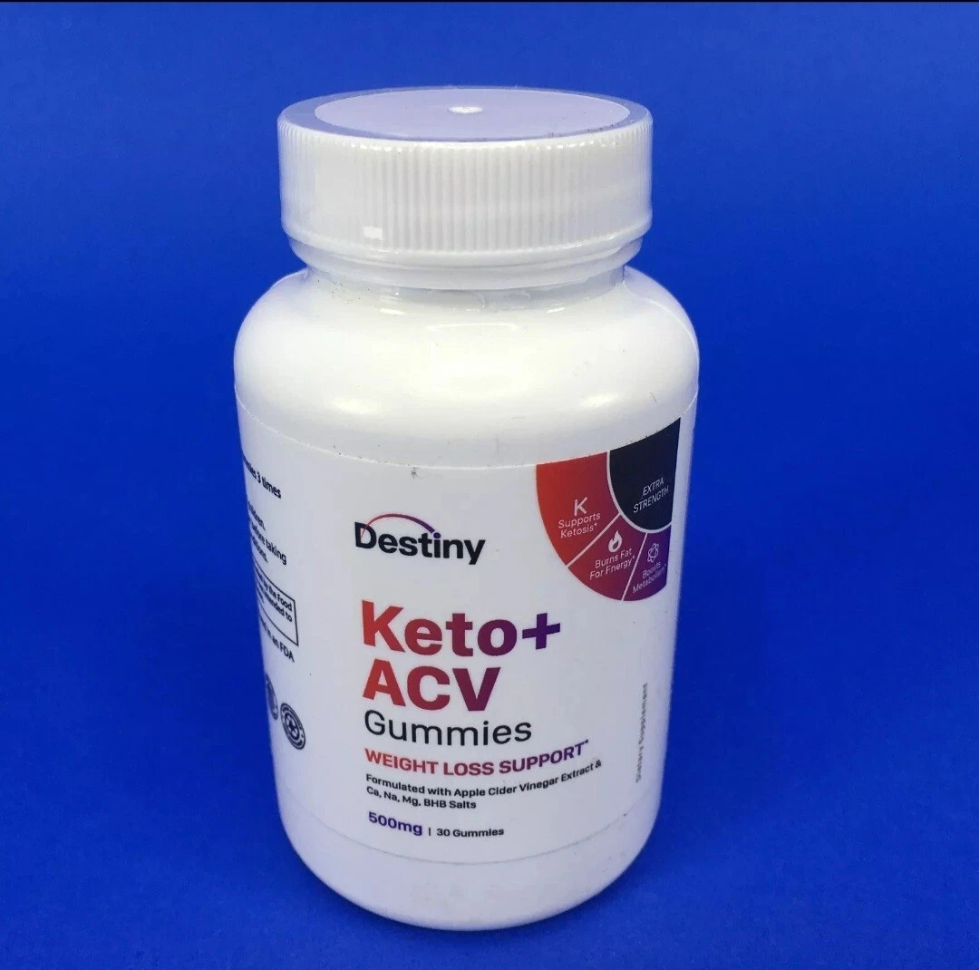 Destiny Keto + ACV Weight Loss Support 500mg 30 Gummies