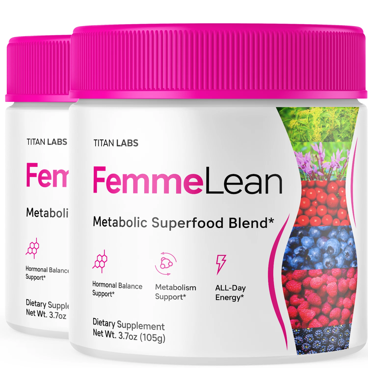 FemmeLean Superfood Powder - Advanced Support for Weight Management (2 Pack)