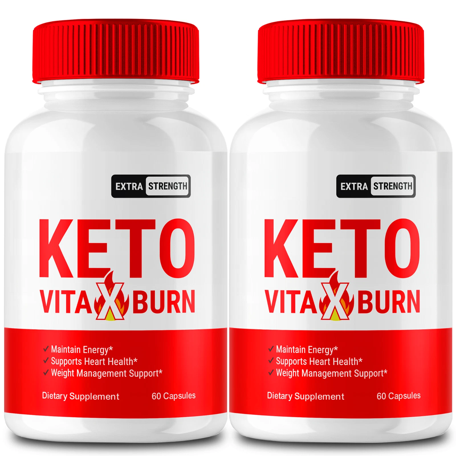 (2 Pack) Keto Vita X Burn Weight Loss Capsules to Boost Metabolism & Energy
