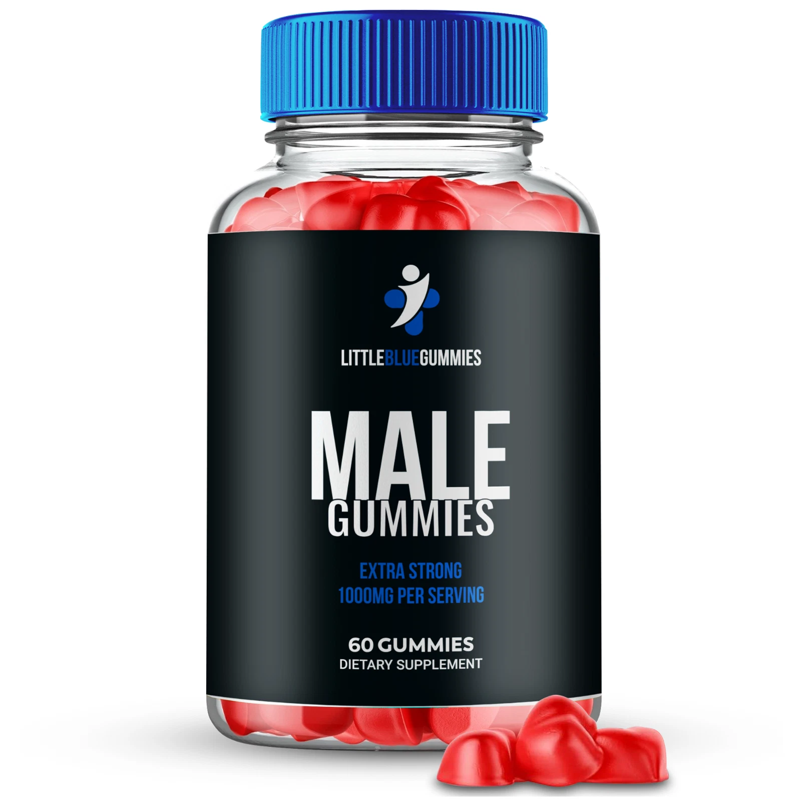 Little Blue Male Gummies to Boost T-Levels for Enhanced Intimate Drive 60ct
