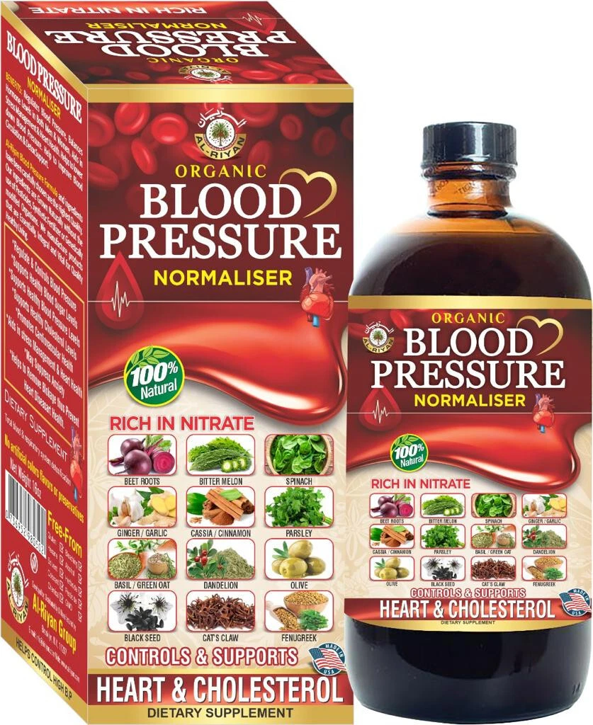BLOOD PRESSURE NORMALISER 16 OZ Control & Support Heart & CHOLESTEROL by Alriyan