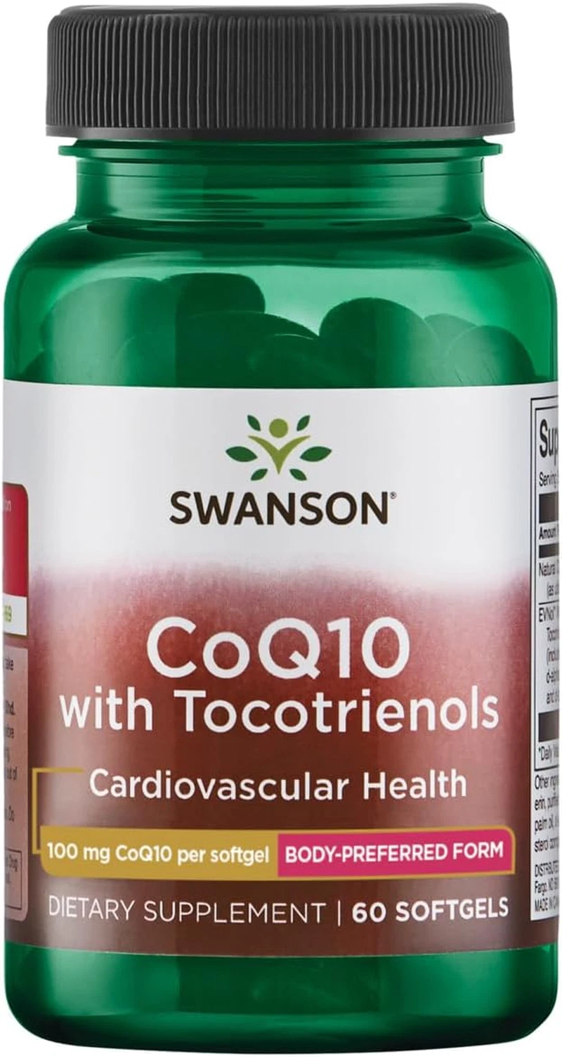 Coq10 100 Milligrams with 10 Milligrams Tocotrienols 100 Milligrams 60 Sgels