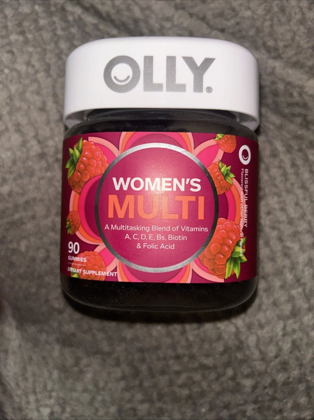 OLLY Women's Multivitamin Gummy, Vitamins A, D, C, E, Biotin, Folic Acid, Adult
