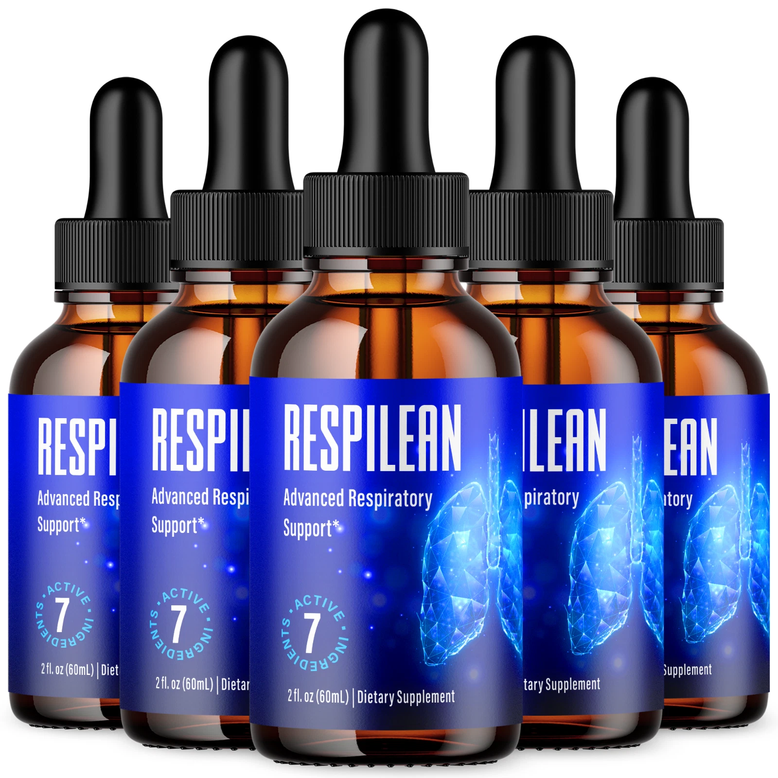 Respilean Drops Advanced Respriatory Support Supplement Natural Ingredients 2ML