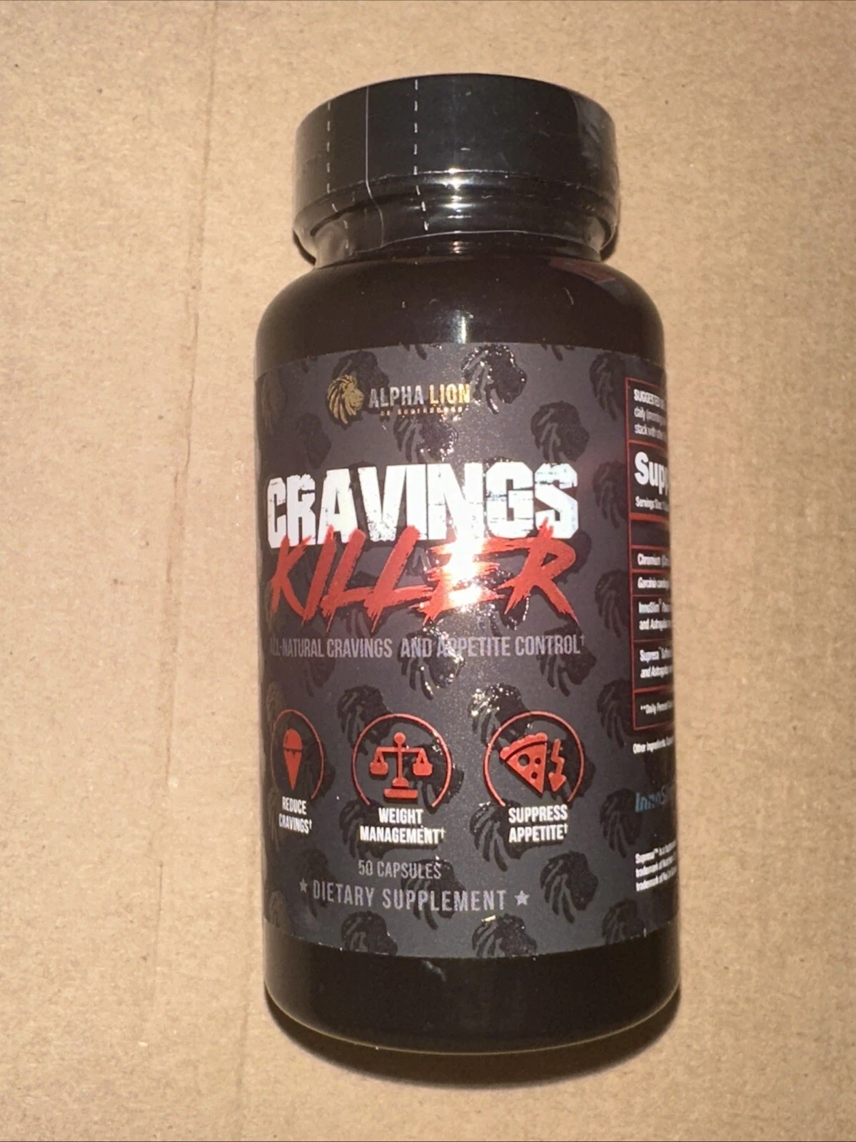 Alpha Cravings Killer Supplement - 50 Caps Exp 03/2026