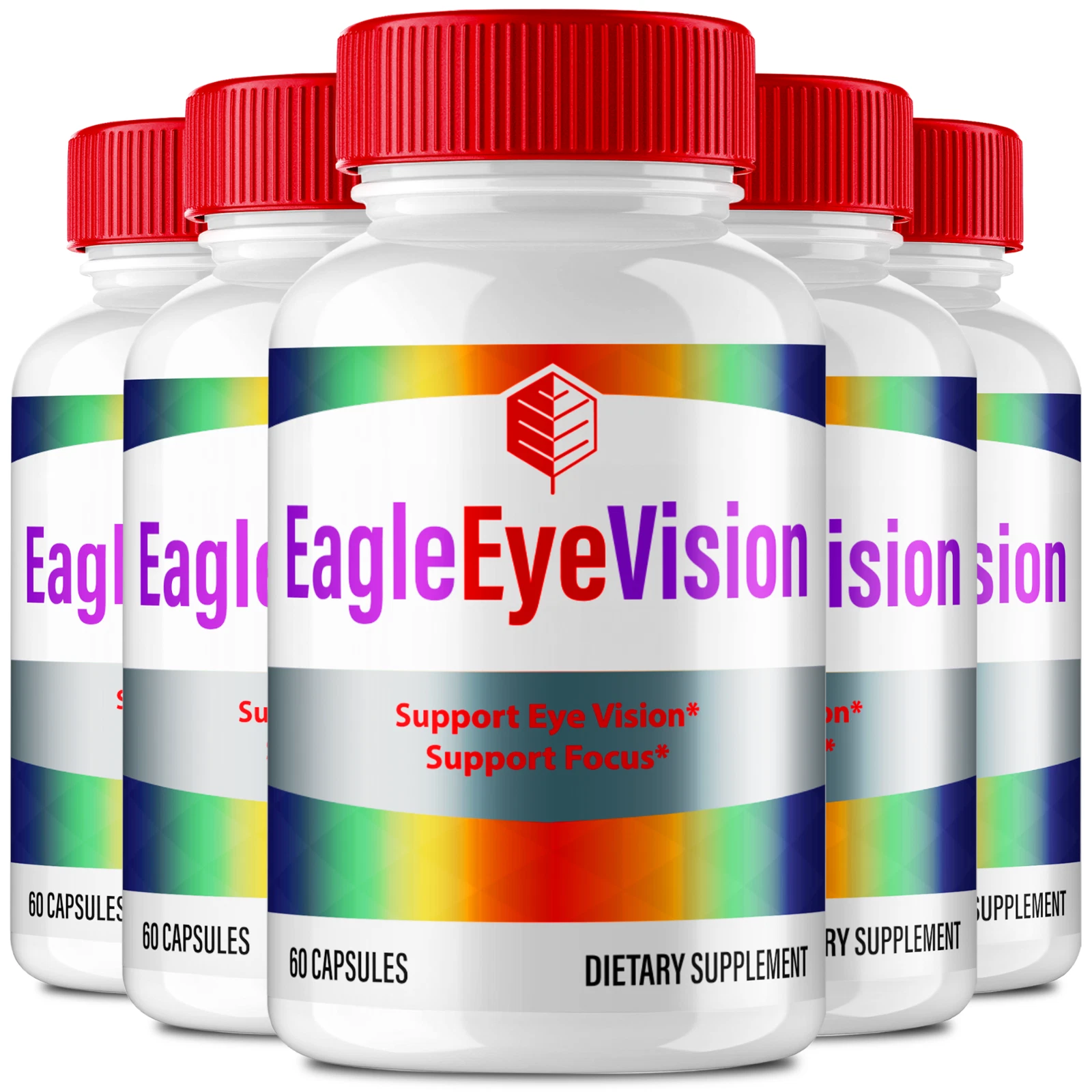 (5 Pack) Eagle Eye Vision Capsules, Premium Eye Health Support Formula Pills