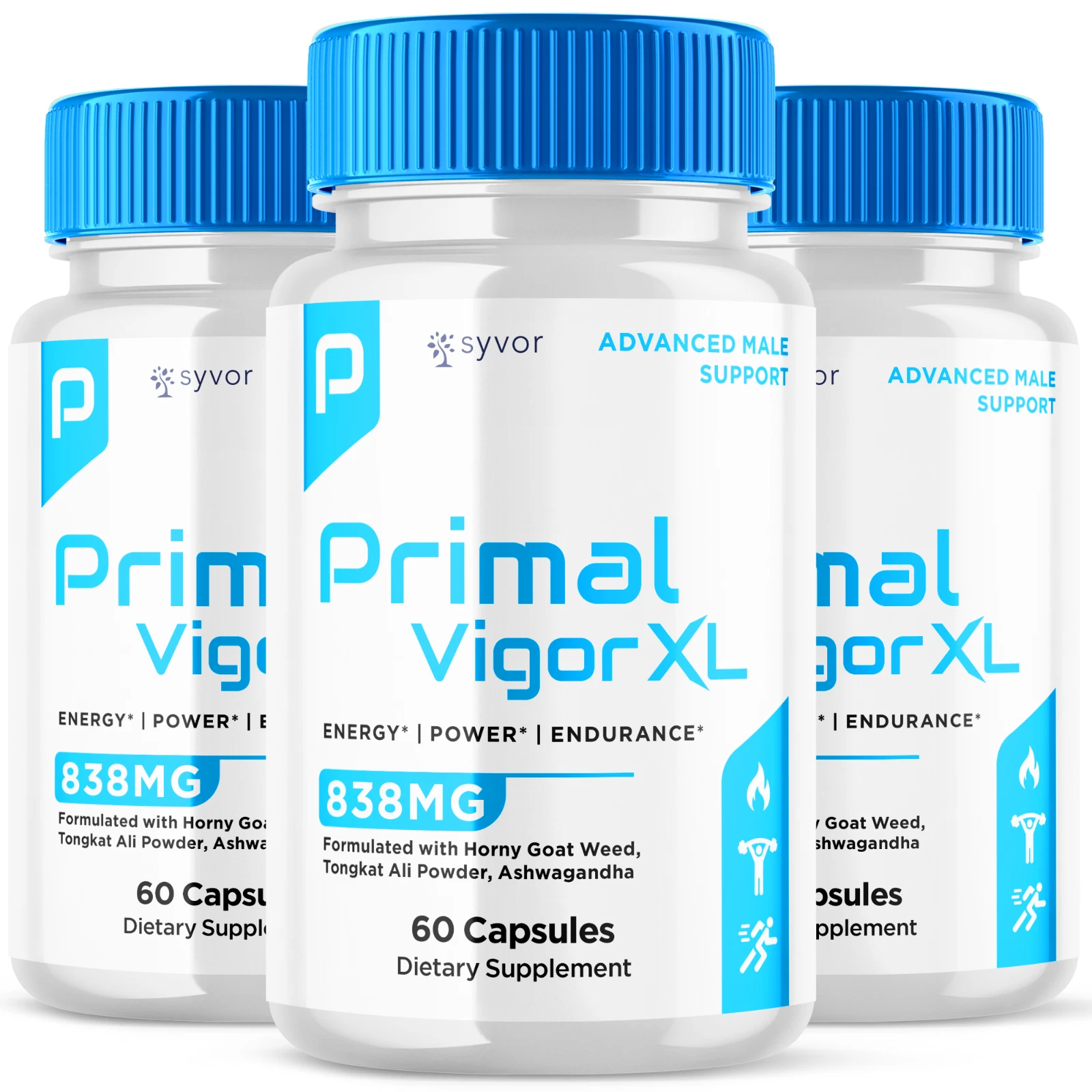 Primal Vigor XL Support Vitamin Maximum Strength Supplement for Men 180 Capsules