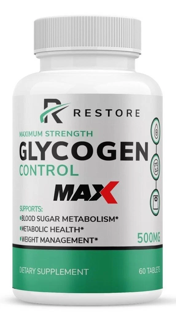 Restore Glycogen MAX Control Blood Capsules, Blood Sugar Control Pills (1 Pack)