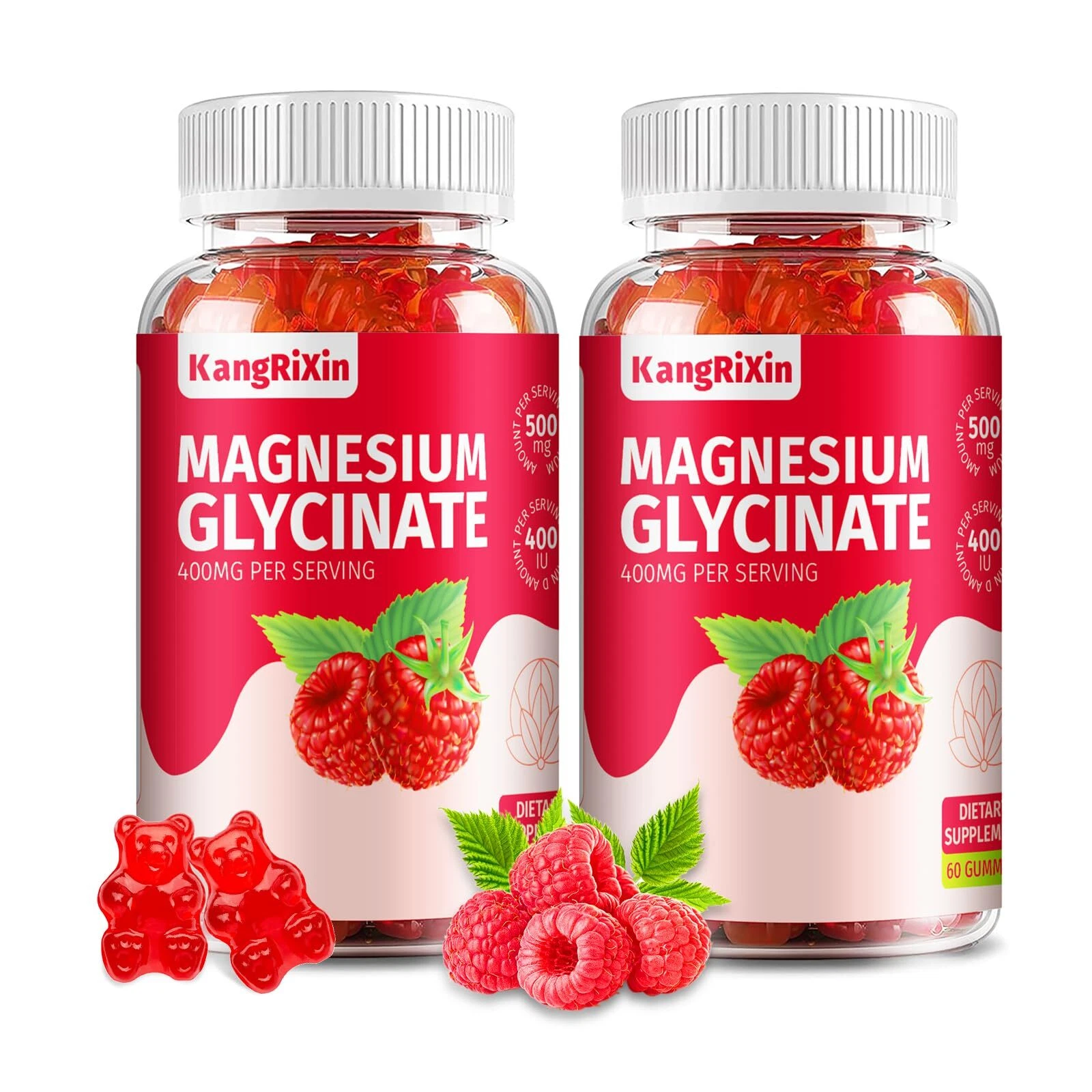 Magnesium Glycinate Gummies - Sugar Free Magnesium Supplements for Adults and...