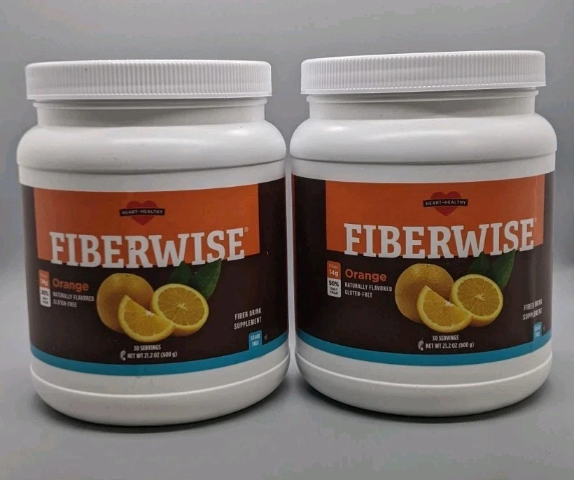FIBERWISE 2-pack Sugar Free ORANGE Melaleuca Fiber Drink Supplement 21.2 oz NEW
