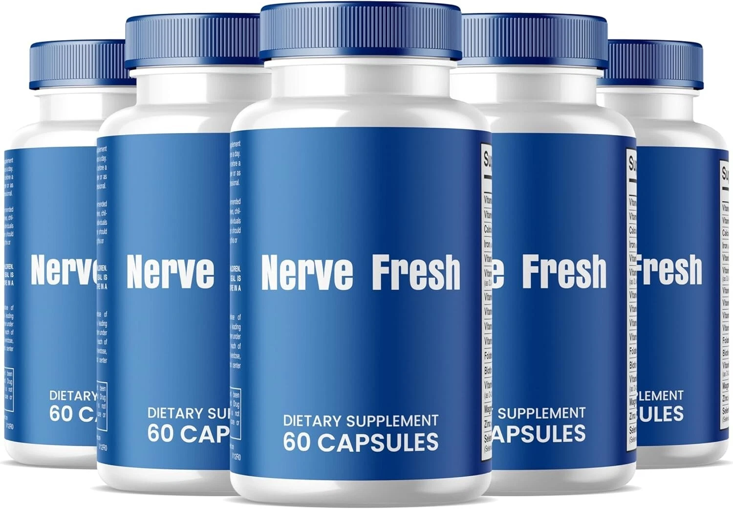 Nerve Fresh Pills All Natural Advanced Formula Supplements (300 Capsules) 5-Pack