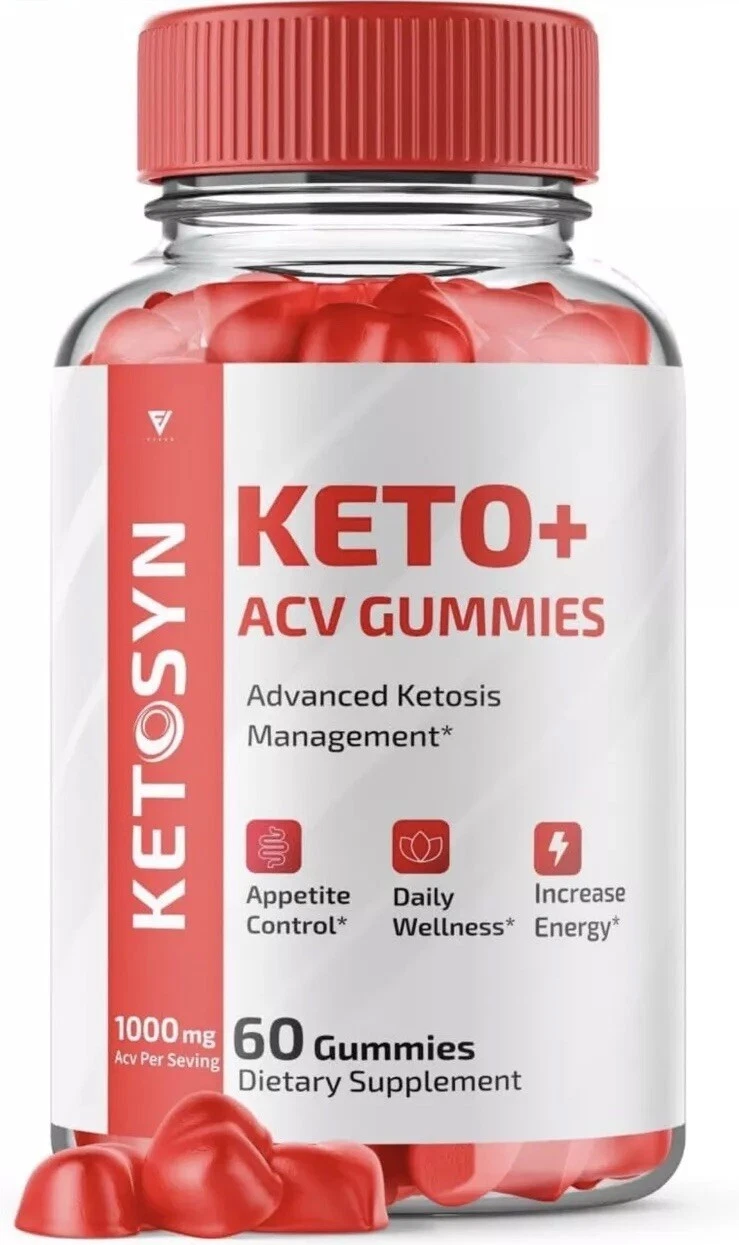 7/25 Ketosyn Keto + ACV Advance Weight Loss Gummies to Burn Fat for Energy 60ct