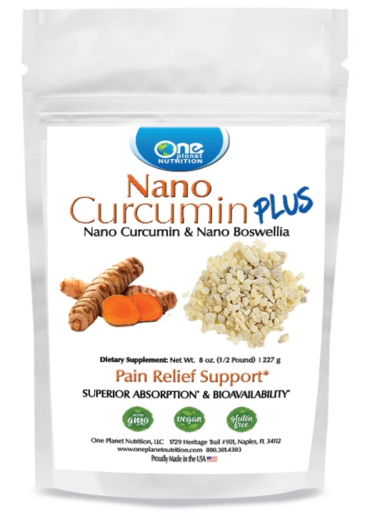 One Planet Nutrition Nano Curcumin Plus Powder - 8 oz (227 Servings)