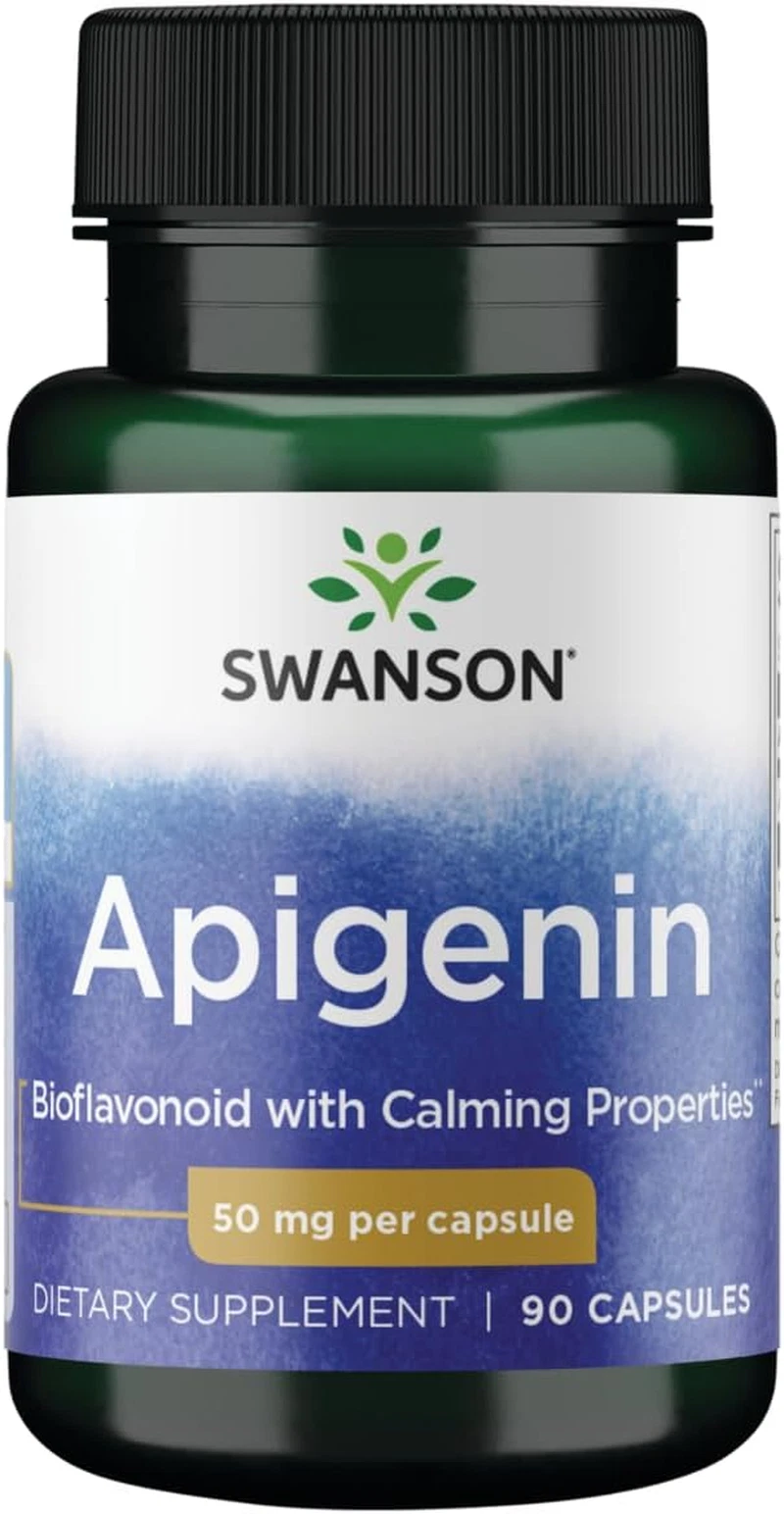 Apigenin – Sleep and Relaxation Supplement – Natural Support – 90 Caps, 50 Mg (P