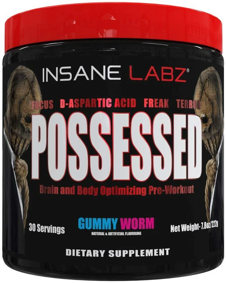 Insane Labz Possessed Premium Test Boosting Pre-Workout 30 Serving 3 Flavors New