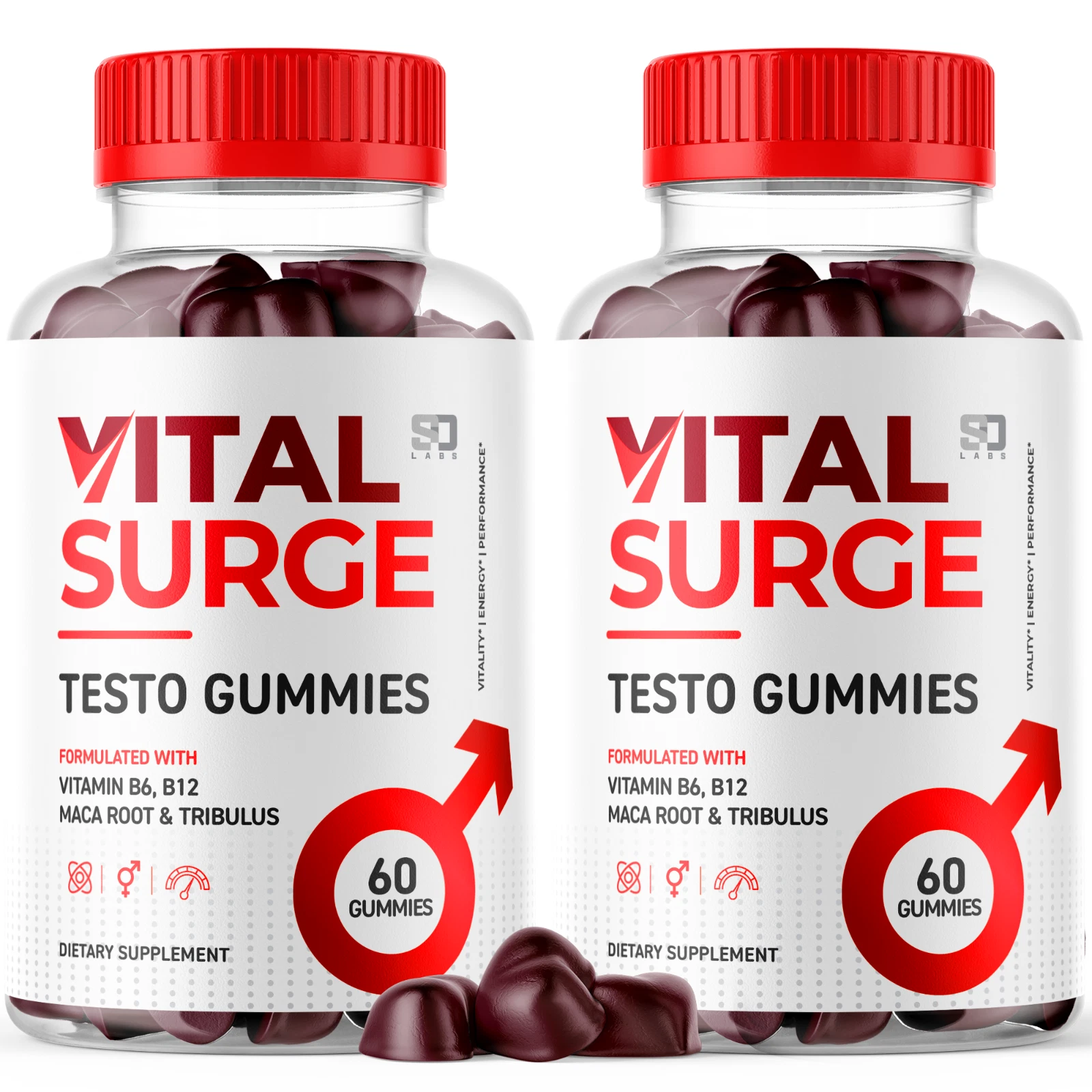 Vital Surge Gummies Supports Performance and Boosts Energy - 2 Pack