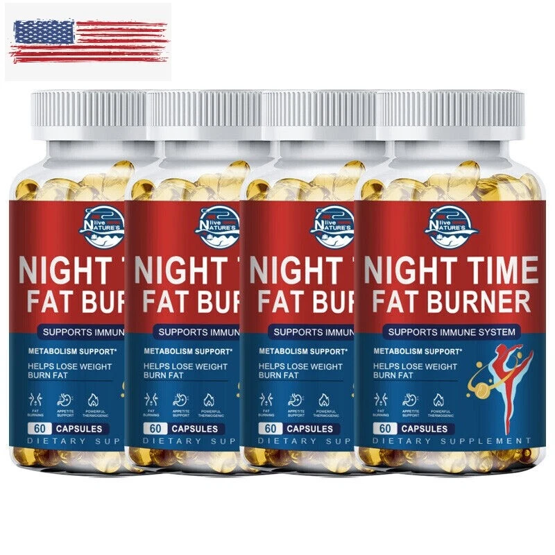 Pills To Lose Weight Fast Night Time Fat Burner Appetite Suppressant 60 Capsules