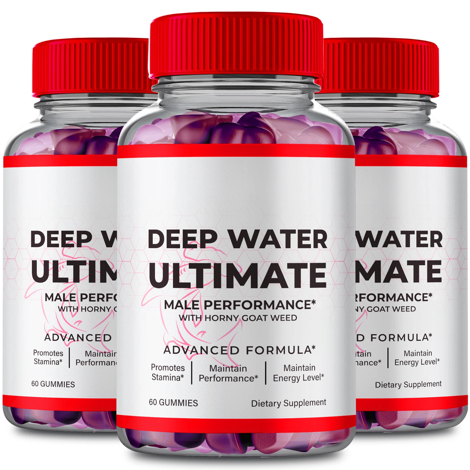 (3 Pack) Deep Water Ultimate Enhancement Gummy for Men, DeepWater Male Gummy