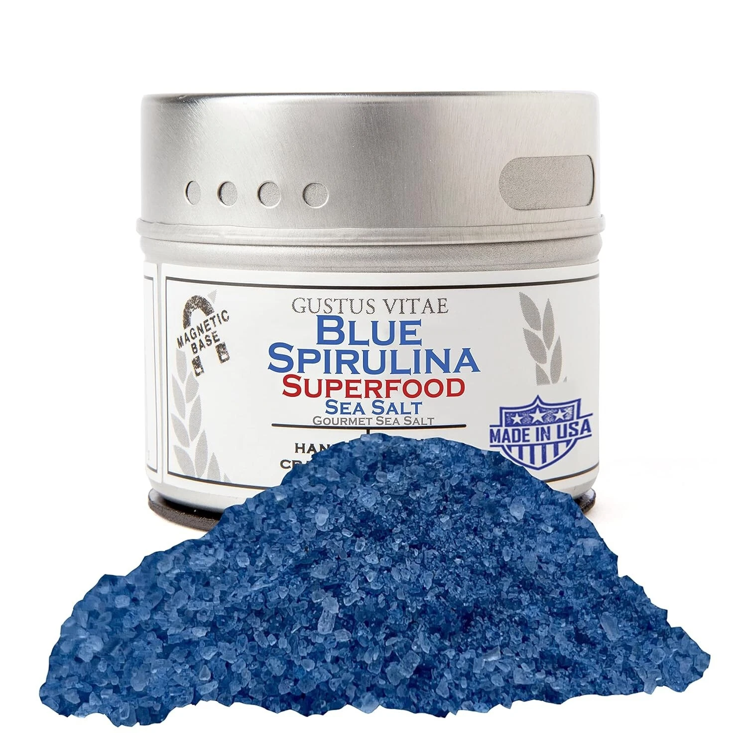 Blue Spirulina Superfood Sea Salt Premium Gourmet All Natural Non GMO 3 oz (84g)