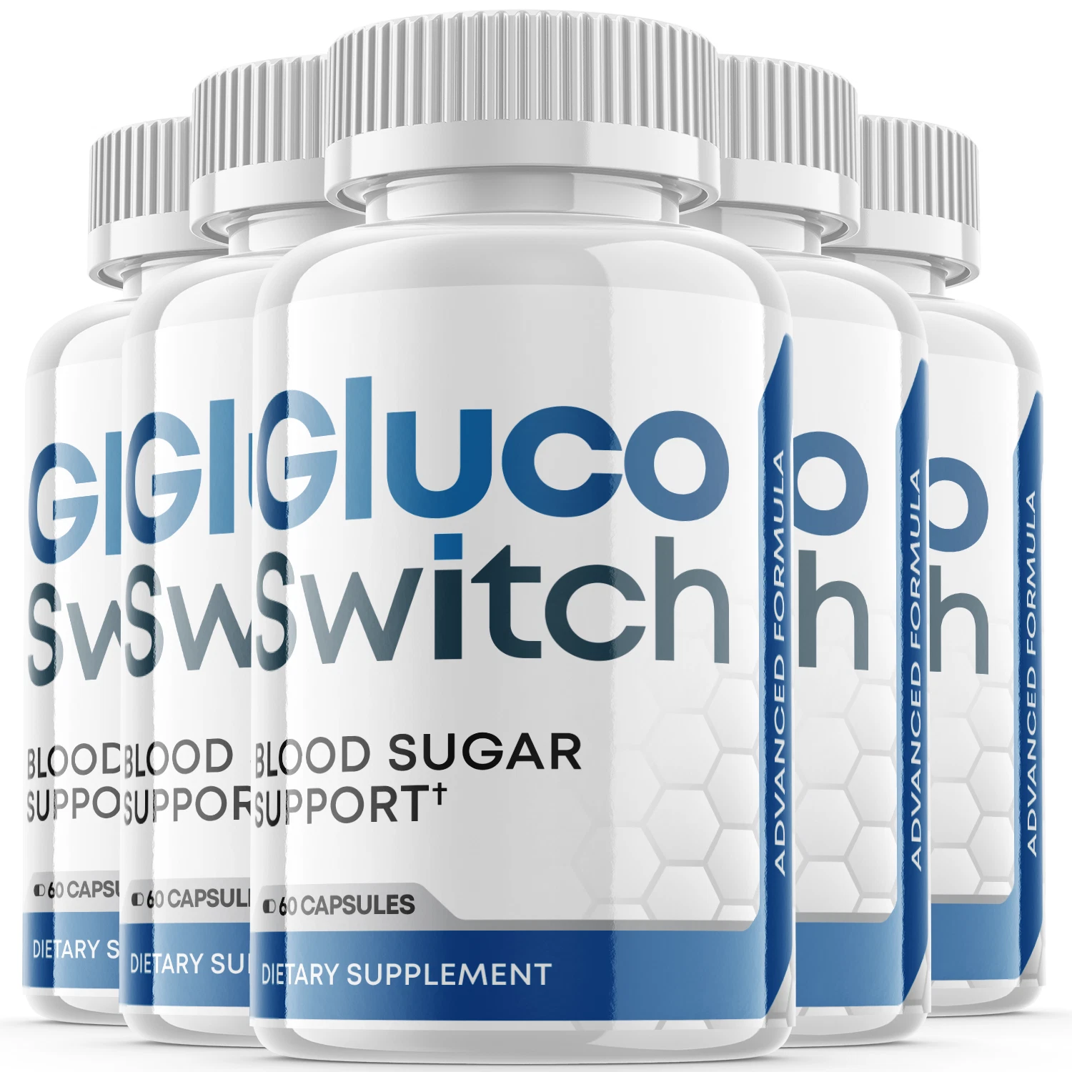 (5 Pack) Gluco Switch Capsules, Glucoswitch Blood Sugar Support (300 Capsules)