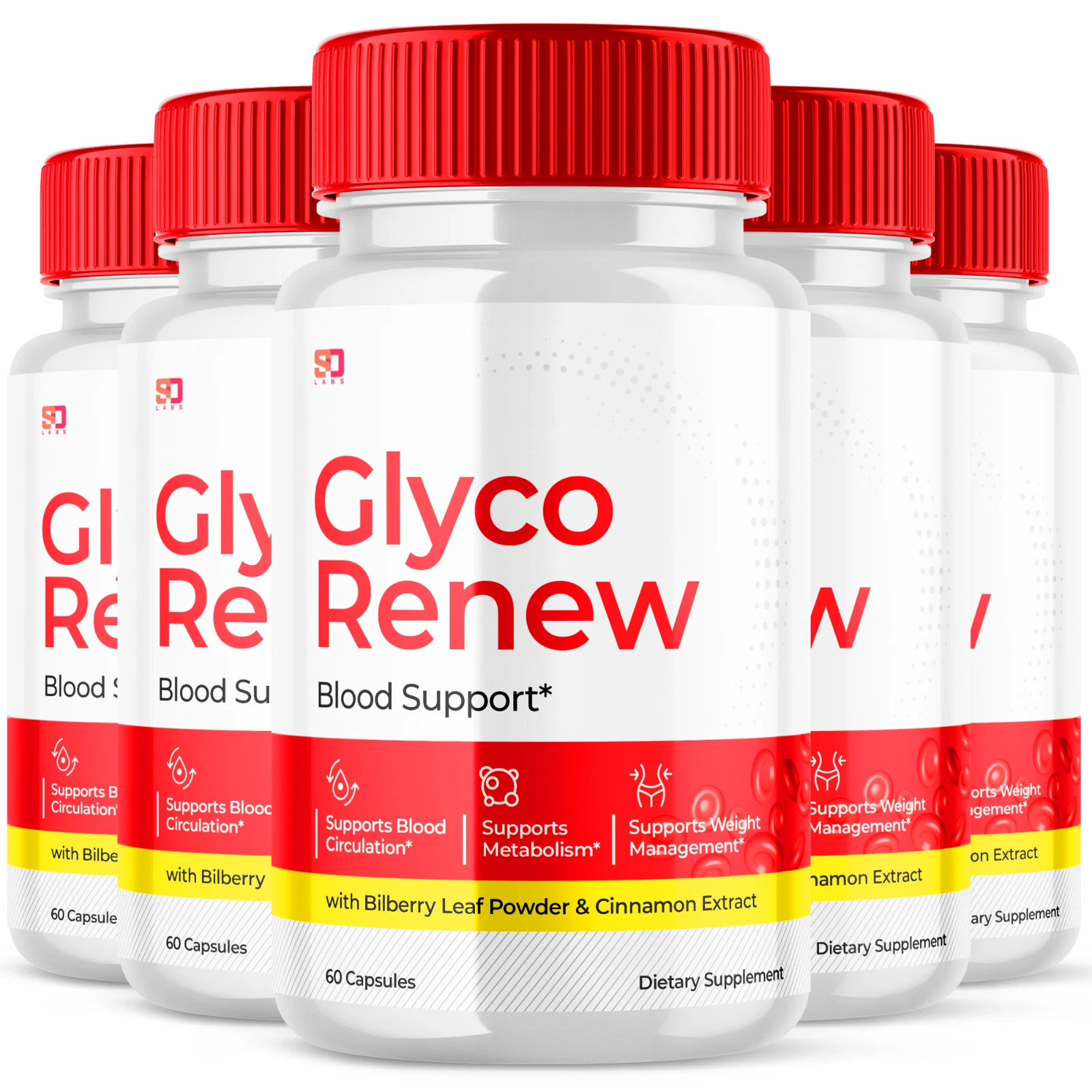 Glyco Renew Advanced Pills - Support Healthy Blood Sugar Levels (5 Pack)