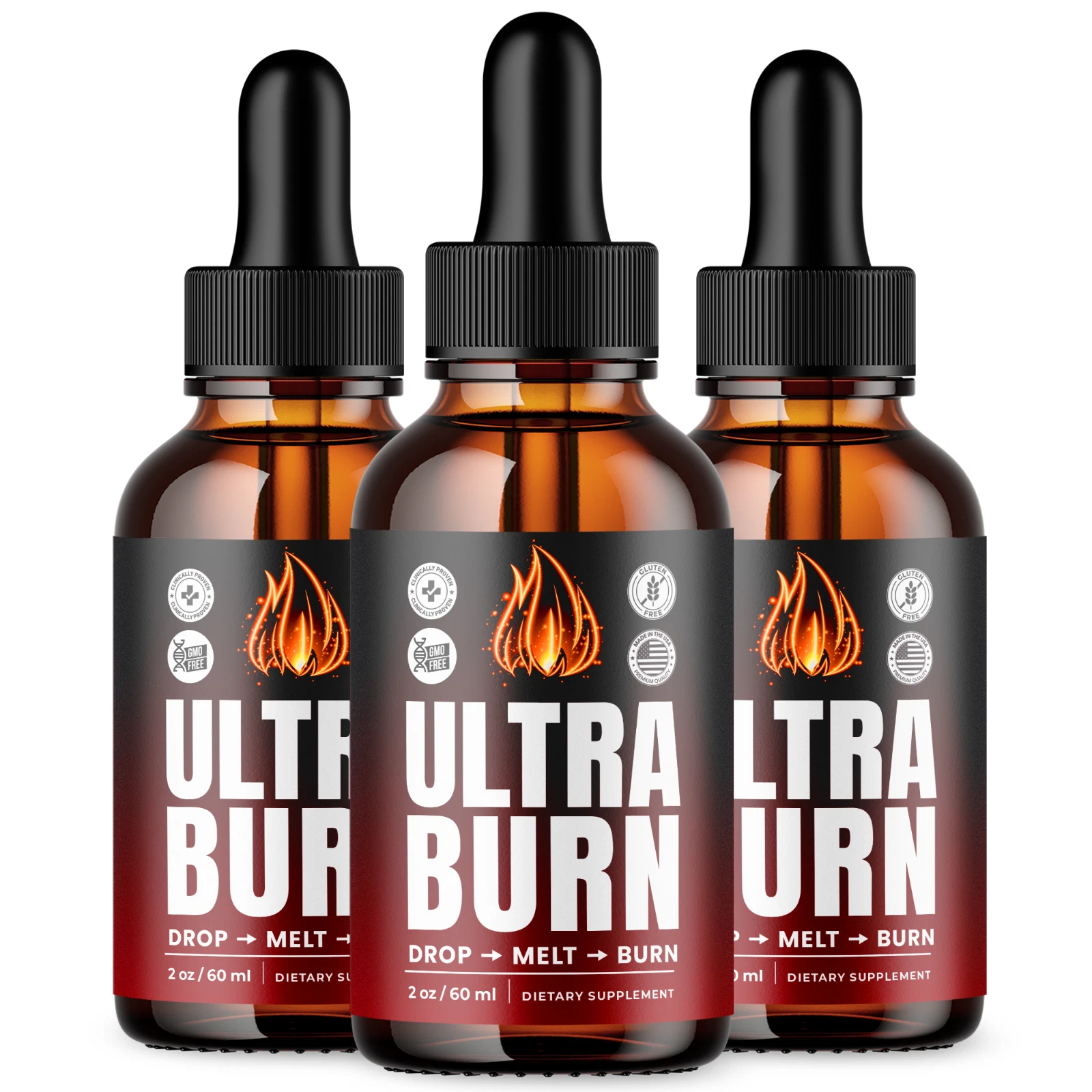 Ultra Burn Keto Drops Maximum Strength Weight Management Supplement 60ML