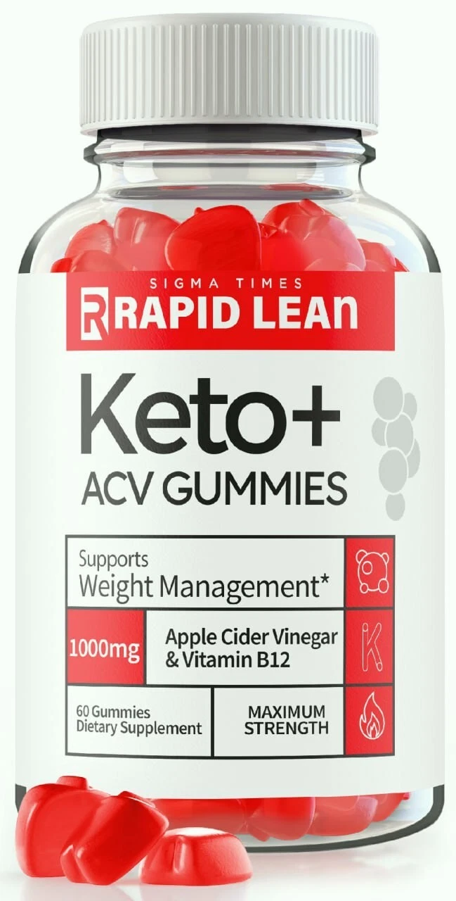Rapid Lean Keto + ACV Maximum Strength Gummies for Weight Loss 60ct
