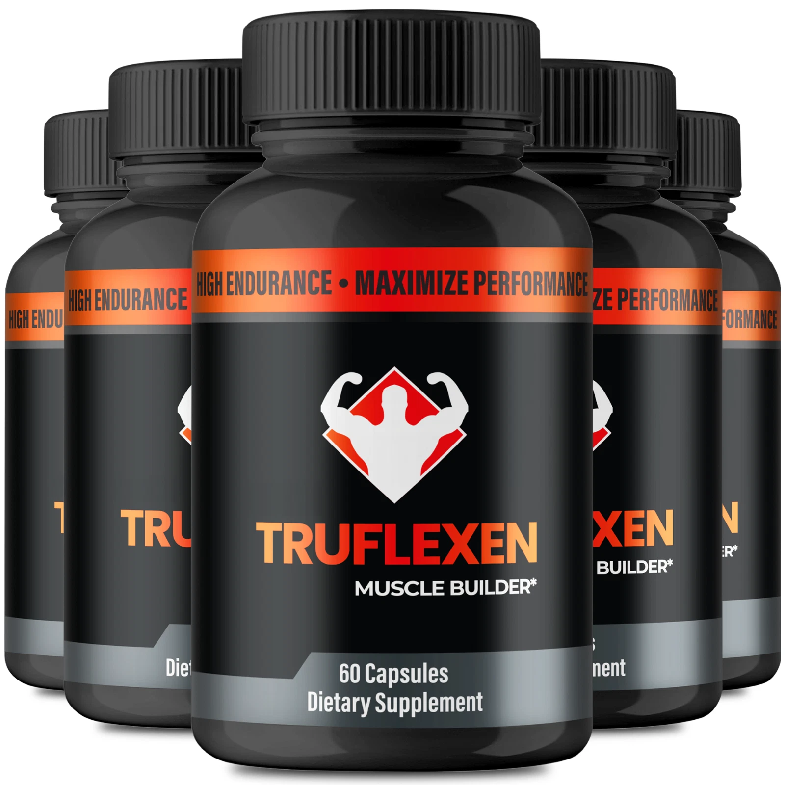 (5 Pack) TruFlexen Male Health Pills for Endurance and Muscle Growth