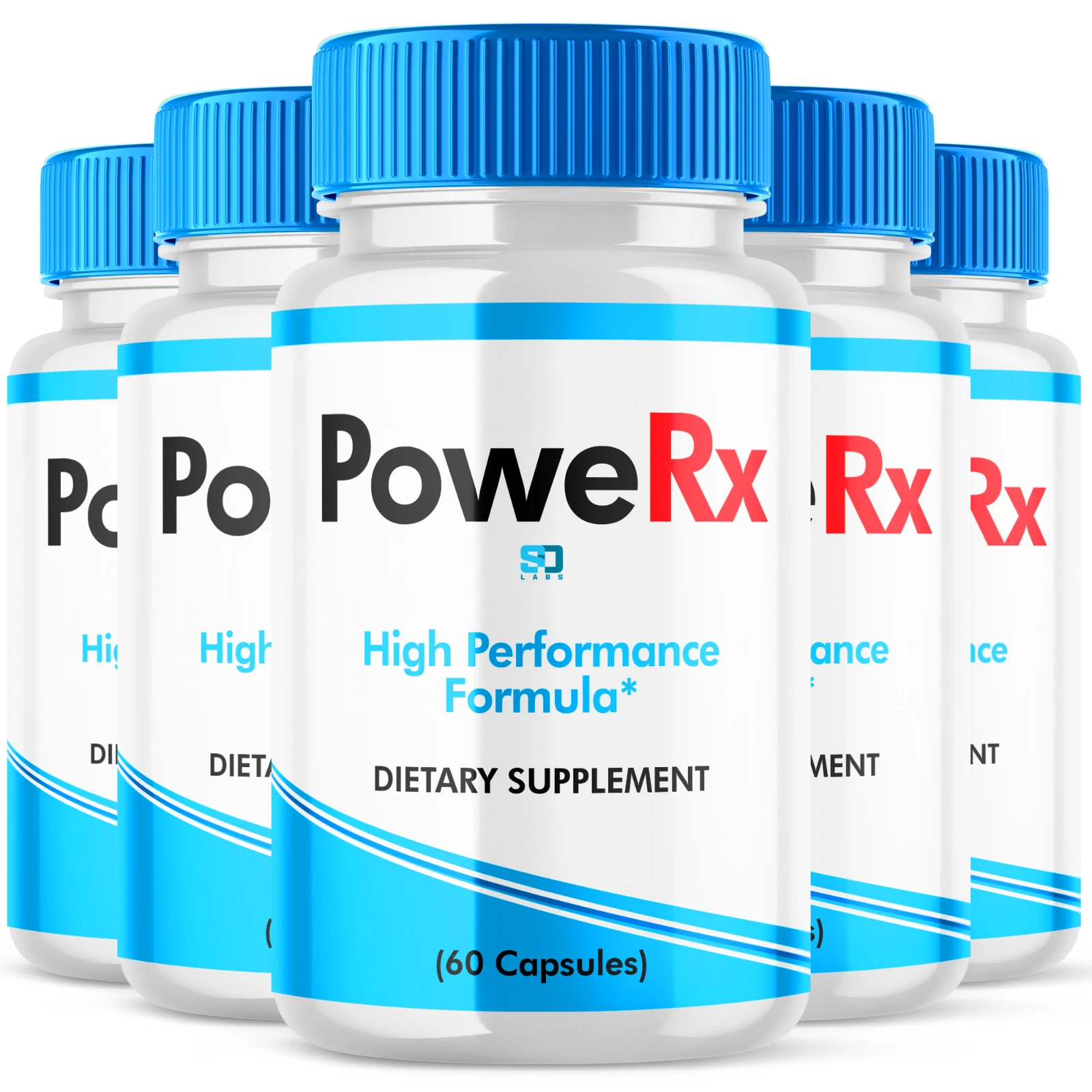 PoweRx - Men's Vitality and Energy Support Pills (5 Pack)