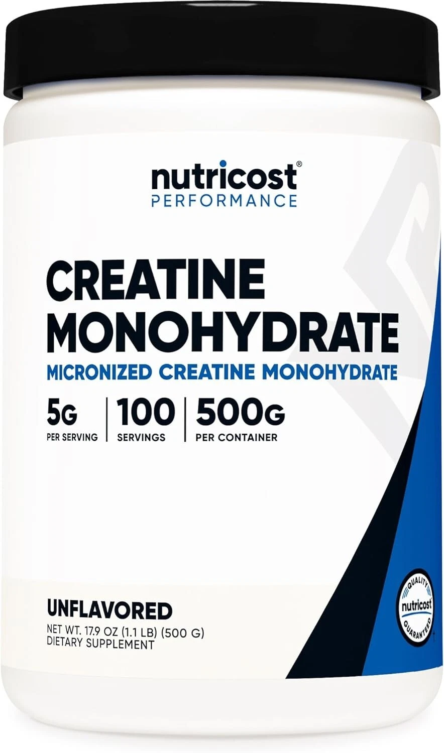 Nutricost Creatine Monohydrate Micronized Powder 500G, 5000mg Per Serv (5g) - Mi