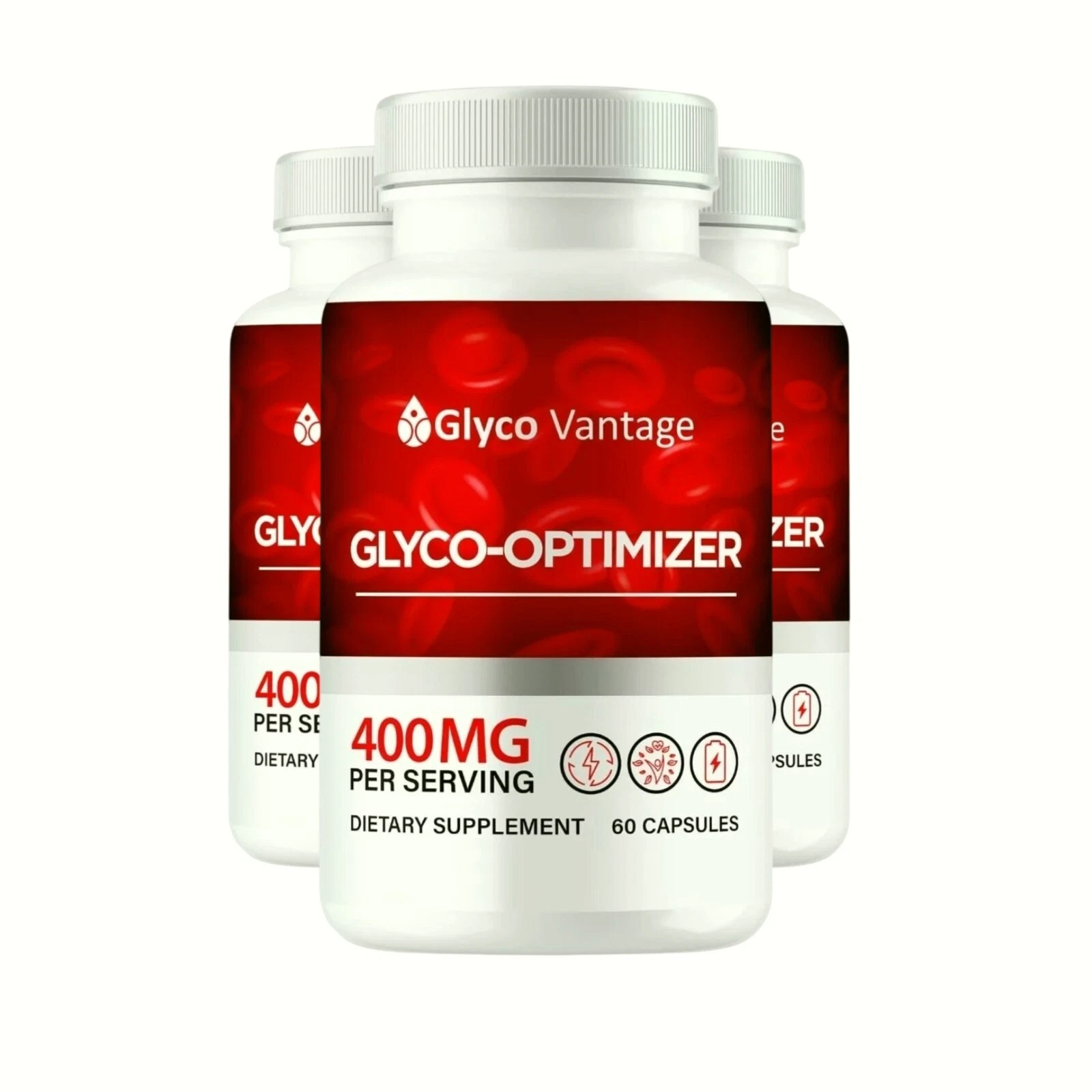 3-Pack Glyco Vantage Glyco Optimizer, GlycoVantage for Blood Sugar -180 Capsules