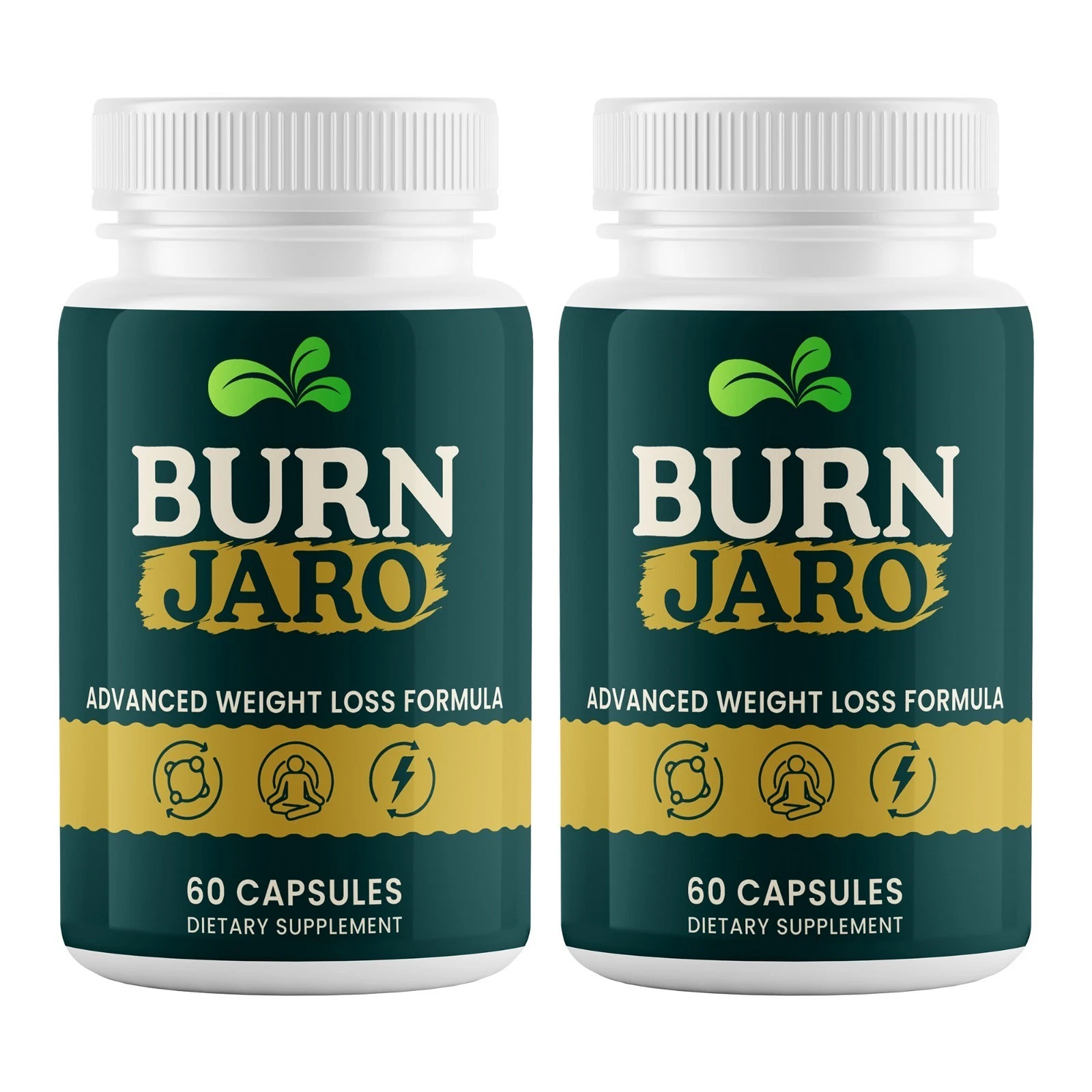 (2 Pack) Burn Jaro for Weight Loss Burn Jaro Fat Burner & Energy 60Ct