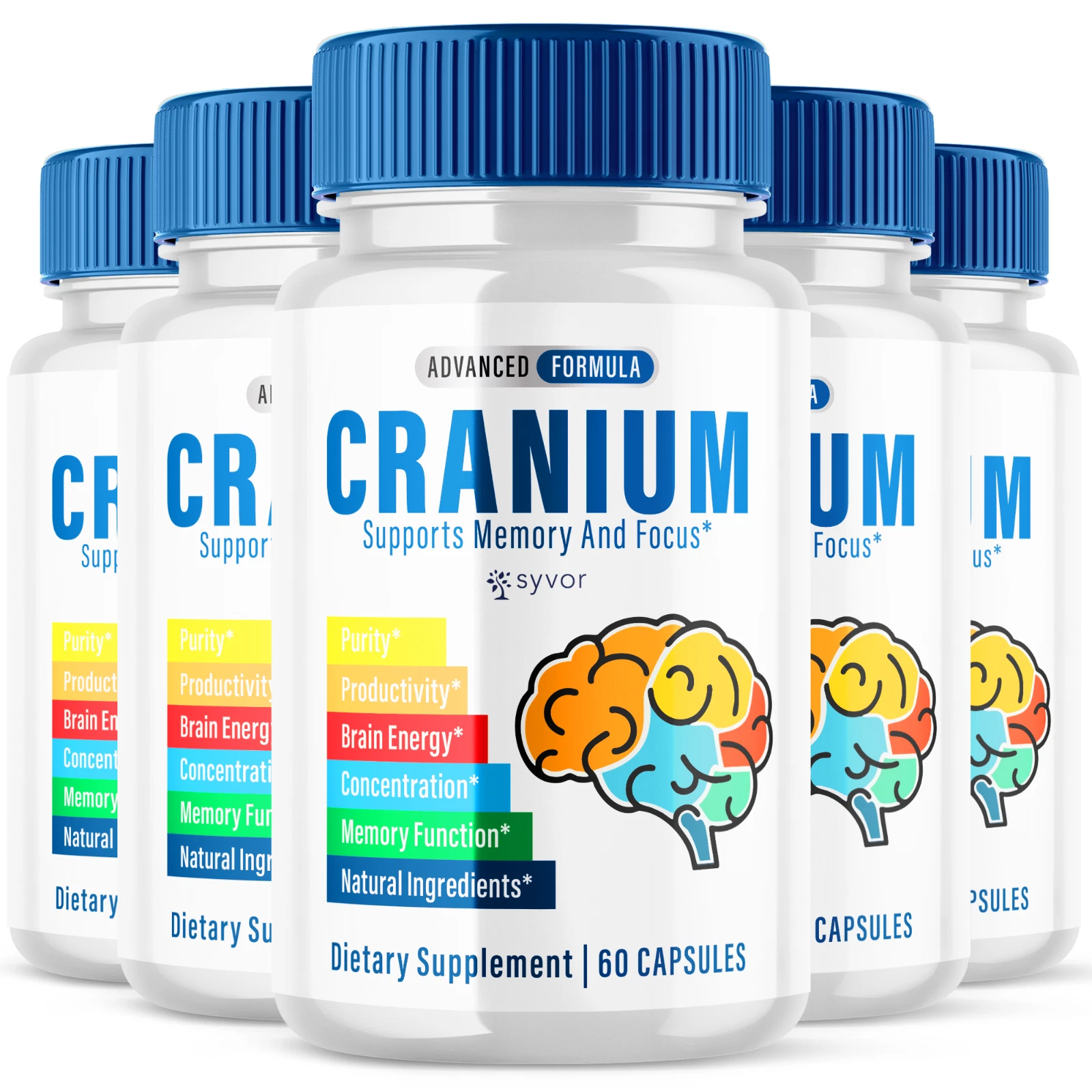 Cranium Advanced Nootropic Formula Supplement Brain Health Support 300 Capsules