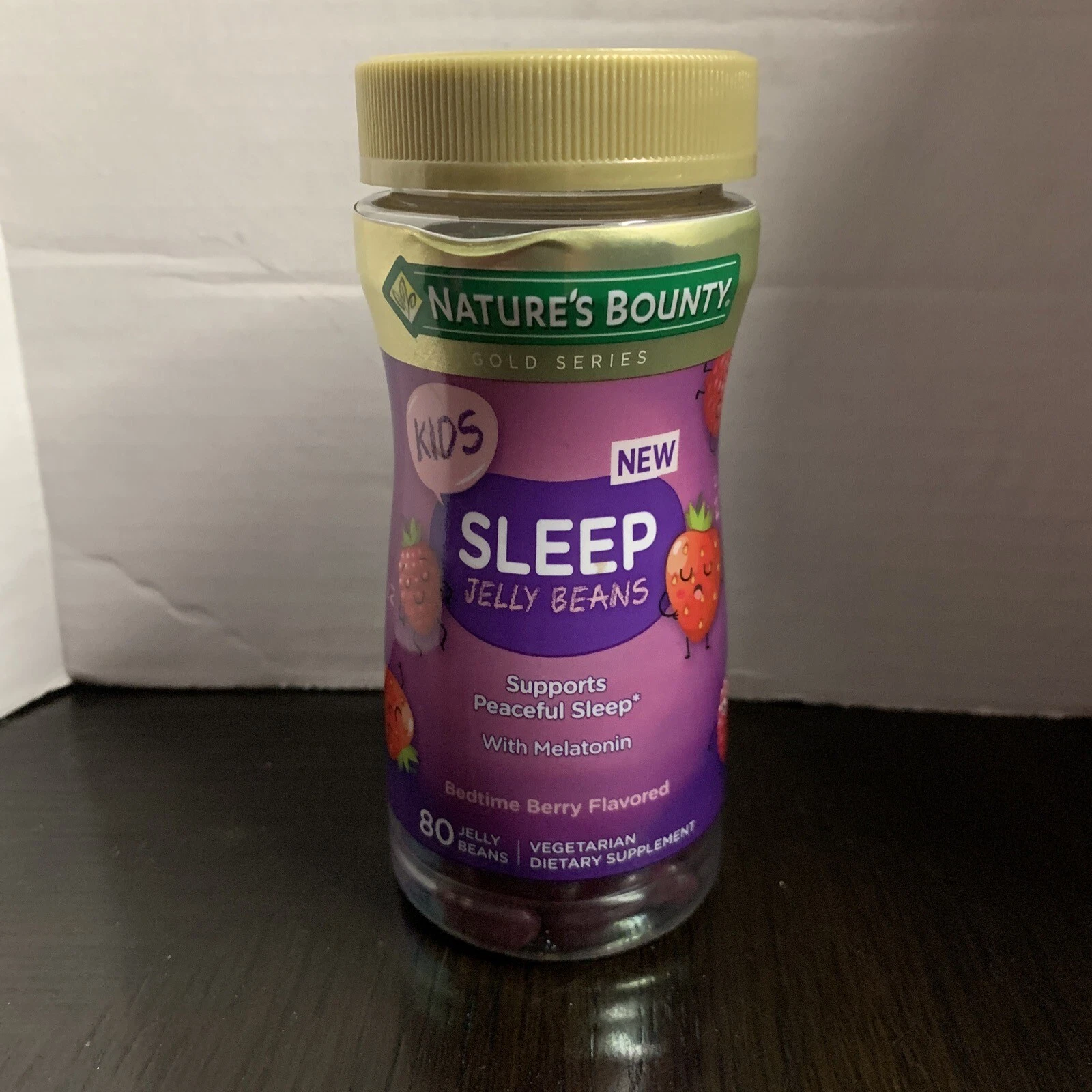 Kids Nature’s Bounty Sleep Jelly Beans with Melatonin, Mixed Berry Flavor, 80ct