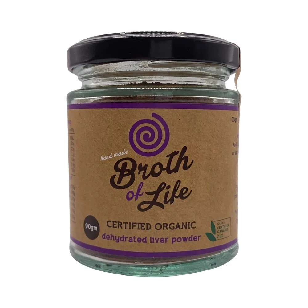 New Broth of Life Dehydrated Liver Powder 90g Certified Organic
