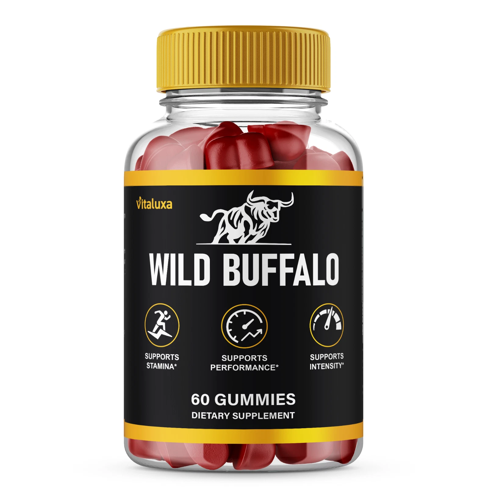 Wild Buffalo Male Gummies, WildBuffalo Performance Gummy for Men (60 Gummies)