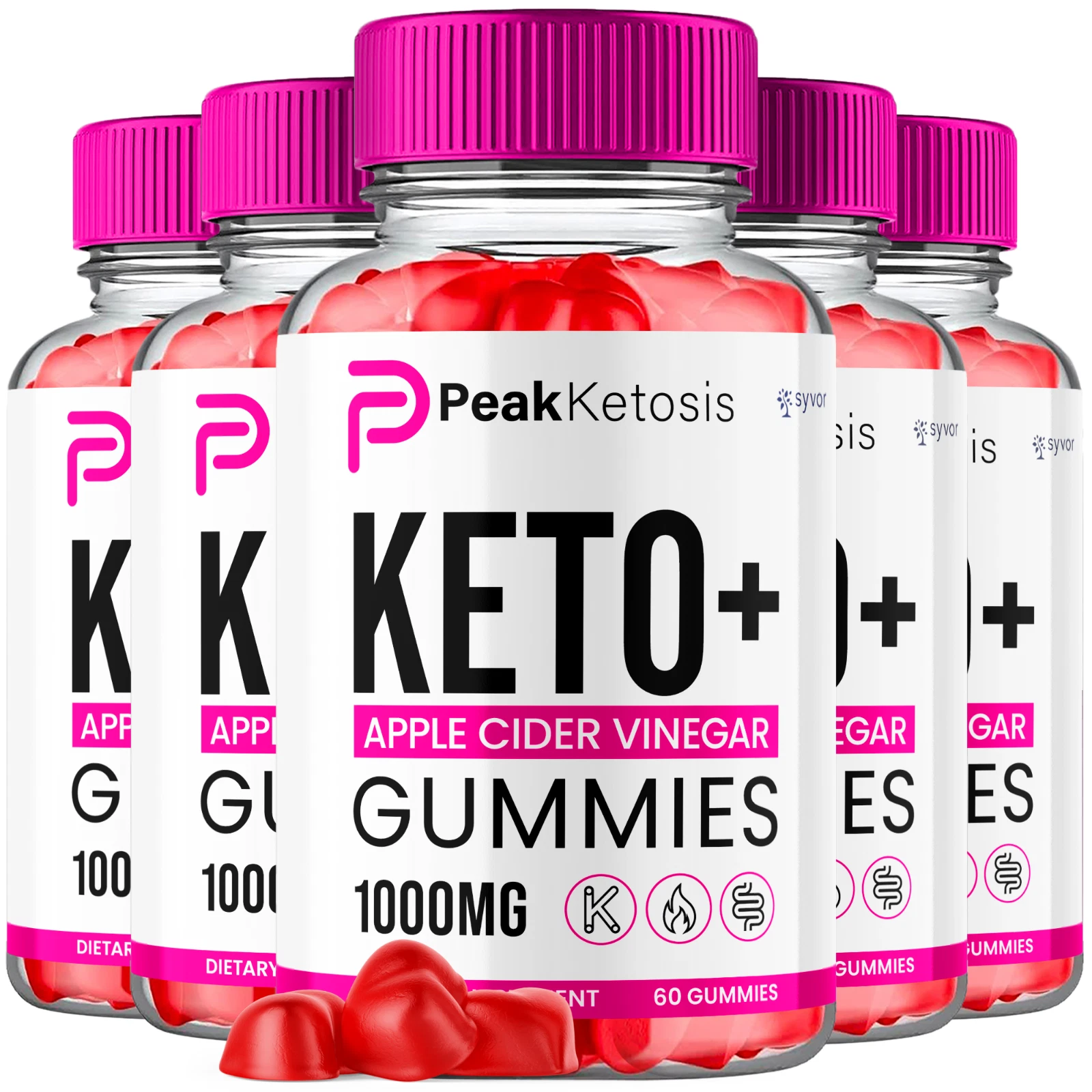 Peak Ketosis Keto ACV Gummies 1000MG Maximum Strength Formula 300 Gummies