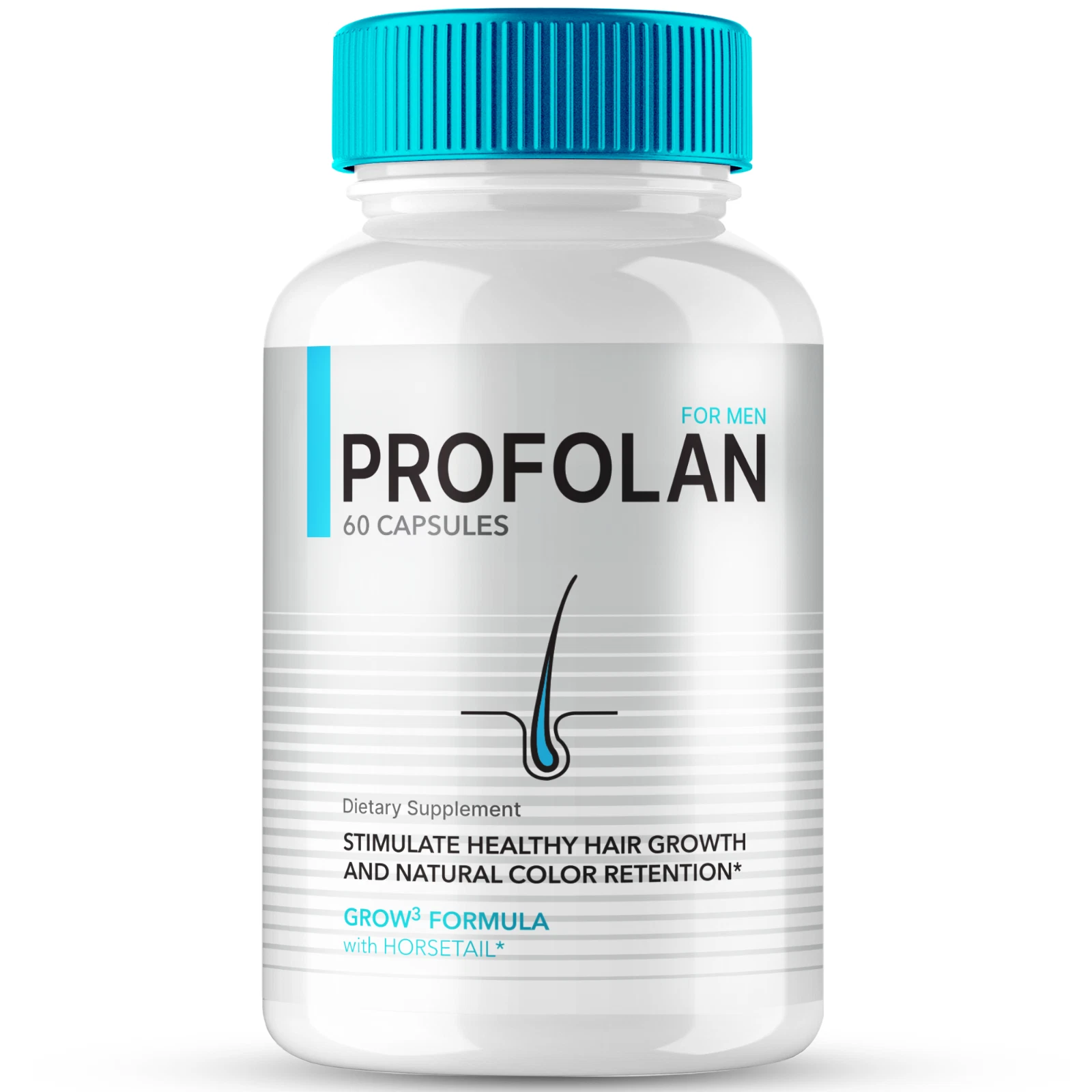 Profolan Hair Growth Capsules, Promotes Stronger, Thicker Hair Pills 60ct